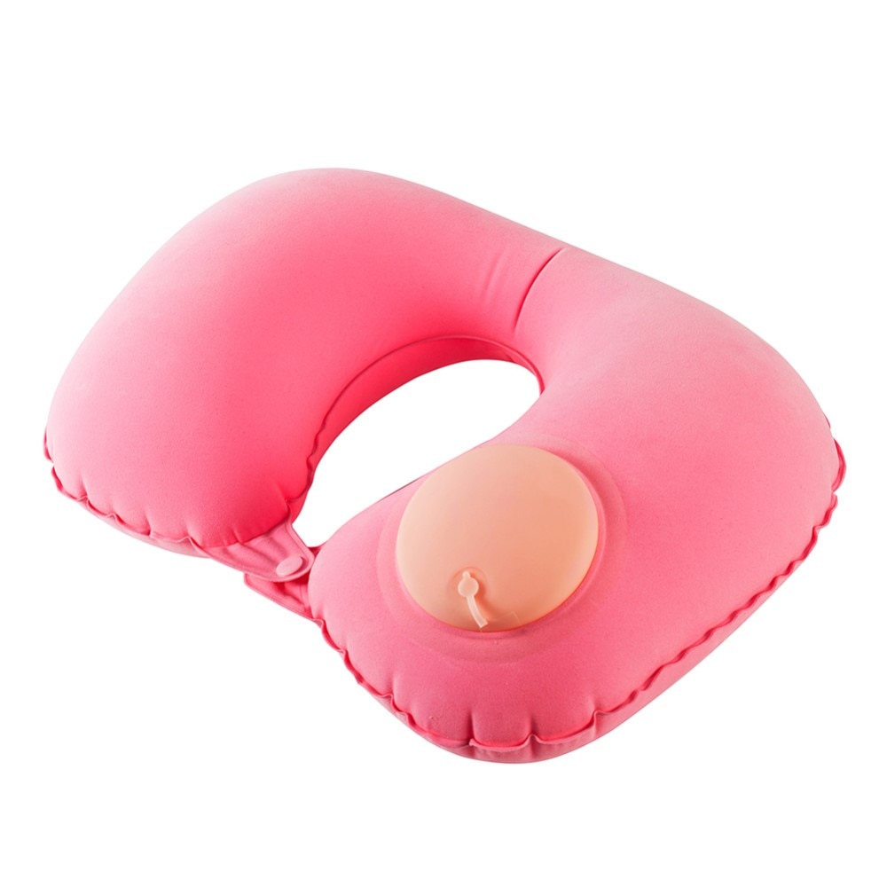 Almohada de cuello inflable, rosado