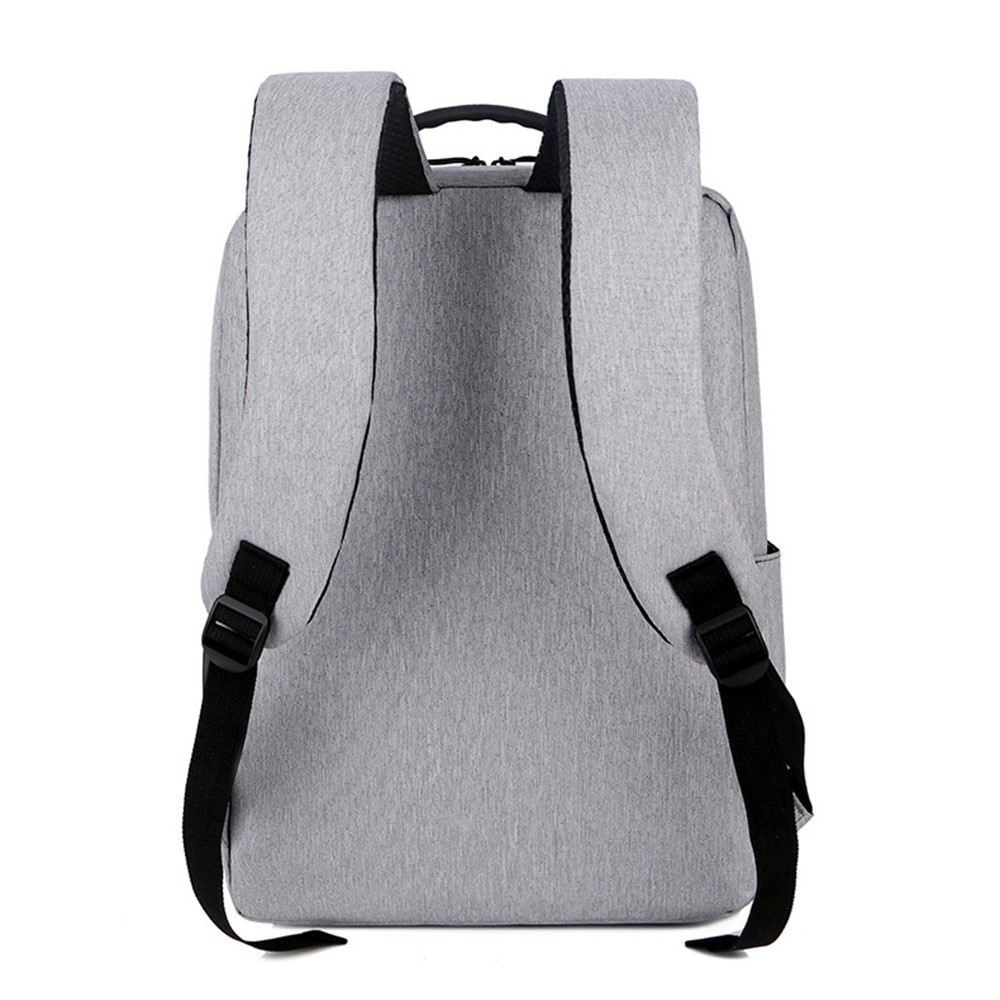 Mochila de nylon resistente al agua para laptops de hasta 16 pulgadas, gris