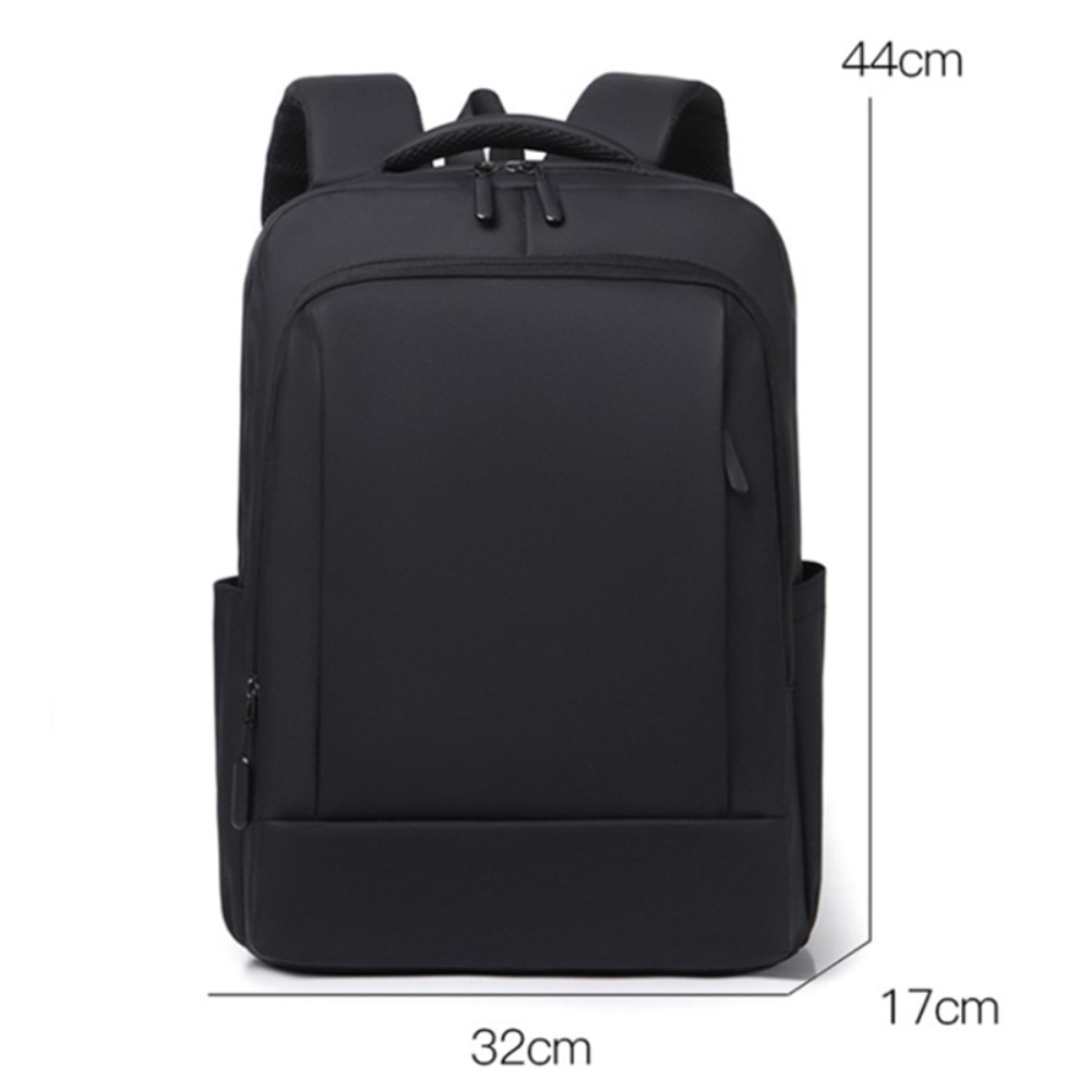 Mochila de nylon para laptop de hasta 14 pulgadas, negro