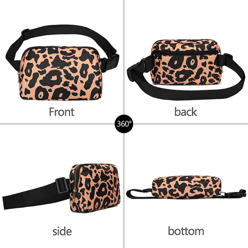 Bandolera Nailon, leopardo