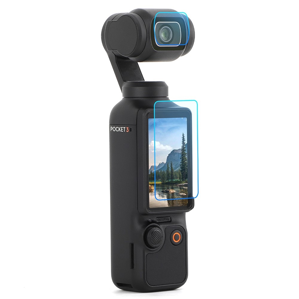 Protector de cámara y pantalla de cristal templado DJI Osmo Pocket 3