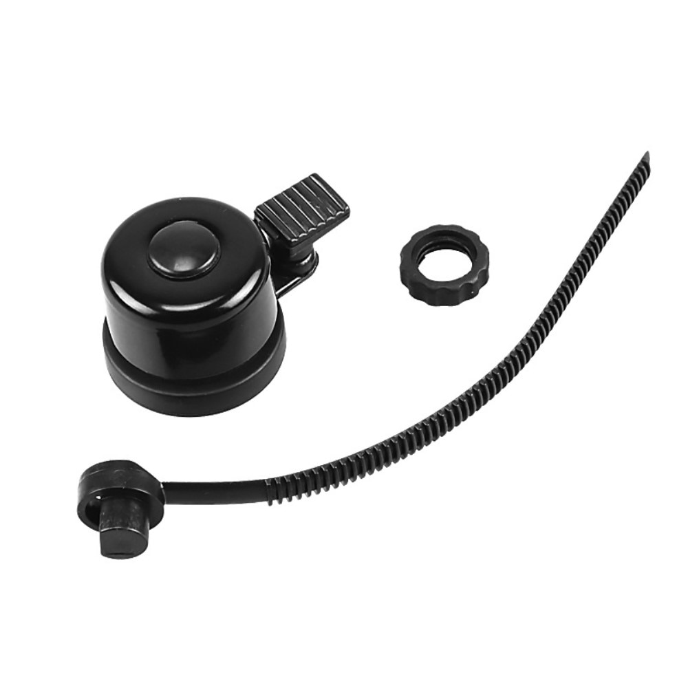Timbre de bicicleta con soporte para Apple AirTag, negro