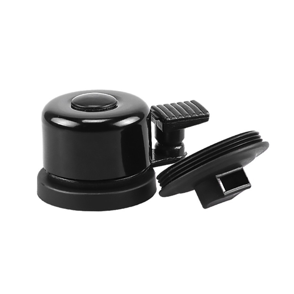 Timbre de bicicleta con soporte para Apple AirTag, negro