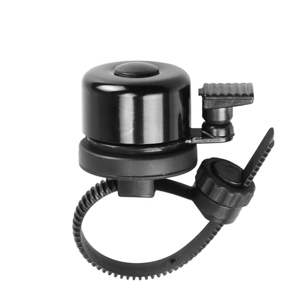 Timbre de bicicleta con soporte para Apple AirTag, negro