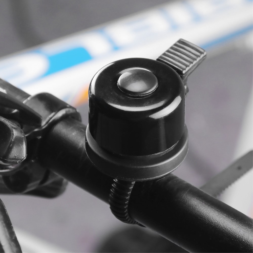 Timbre de bicicleta con soporte para Apple AirTag, negro