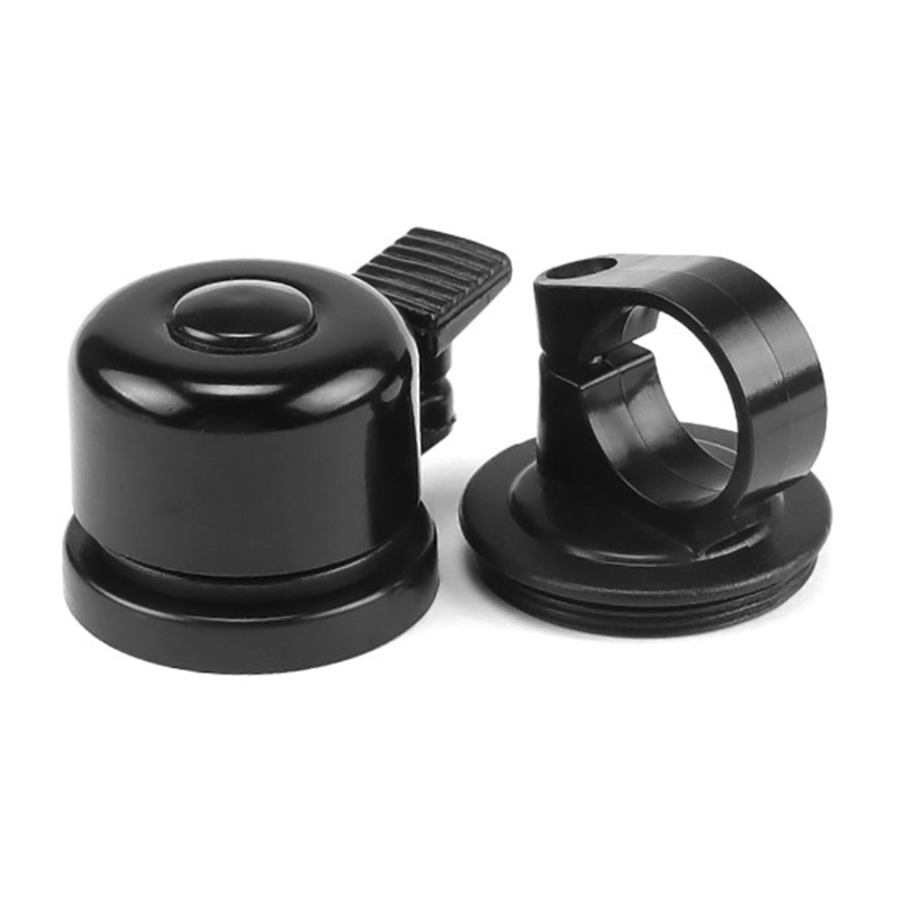 Timbre de bicicleta con soporte para Apple AirTag, negro
