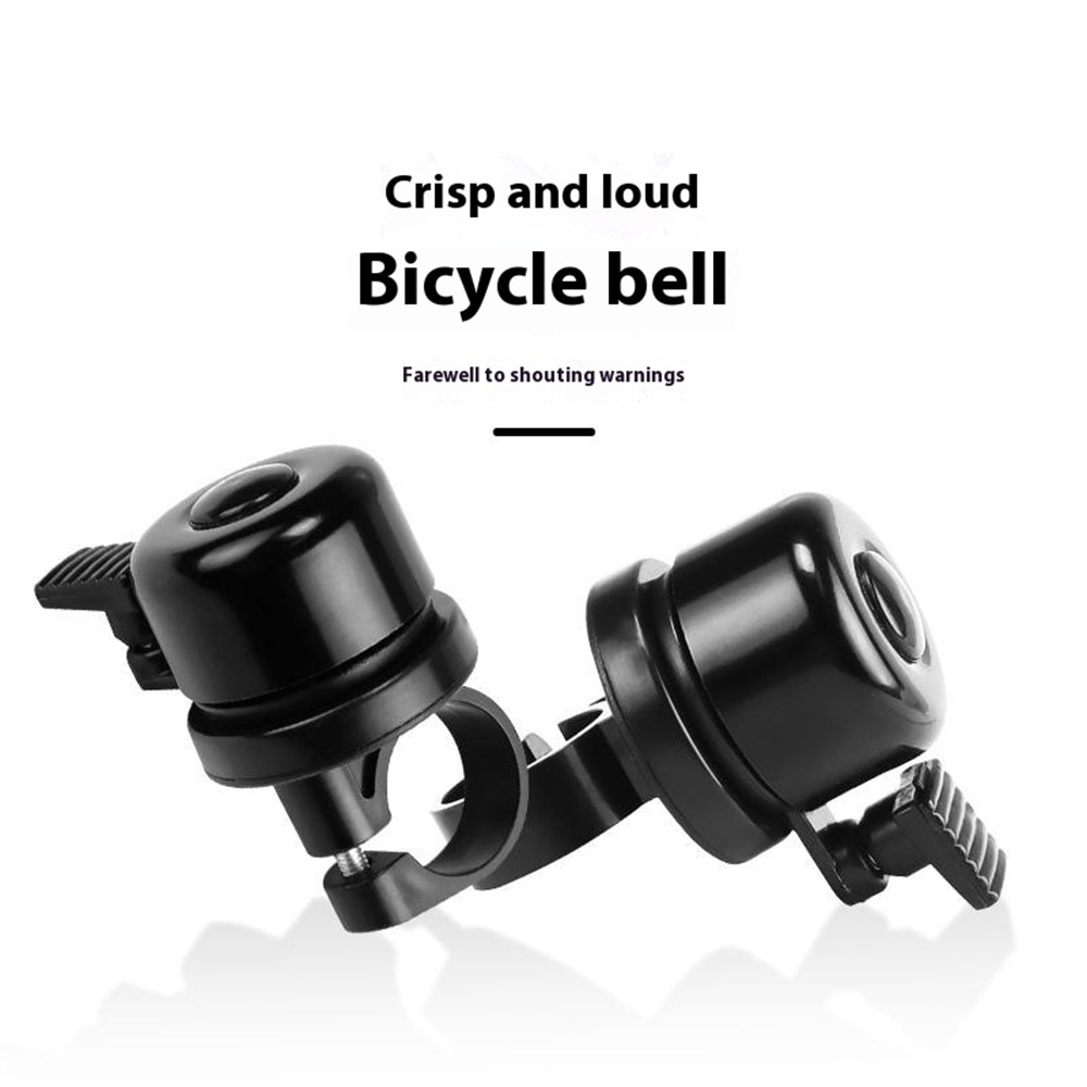 Timbre de bicicleta con soporte para Apple AirTag, negro