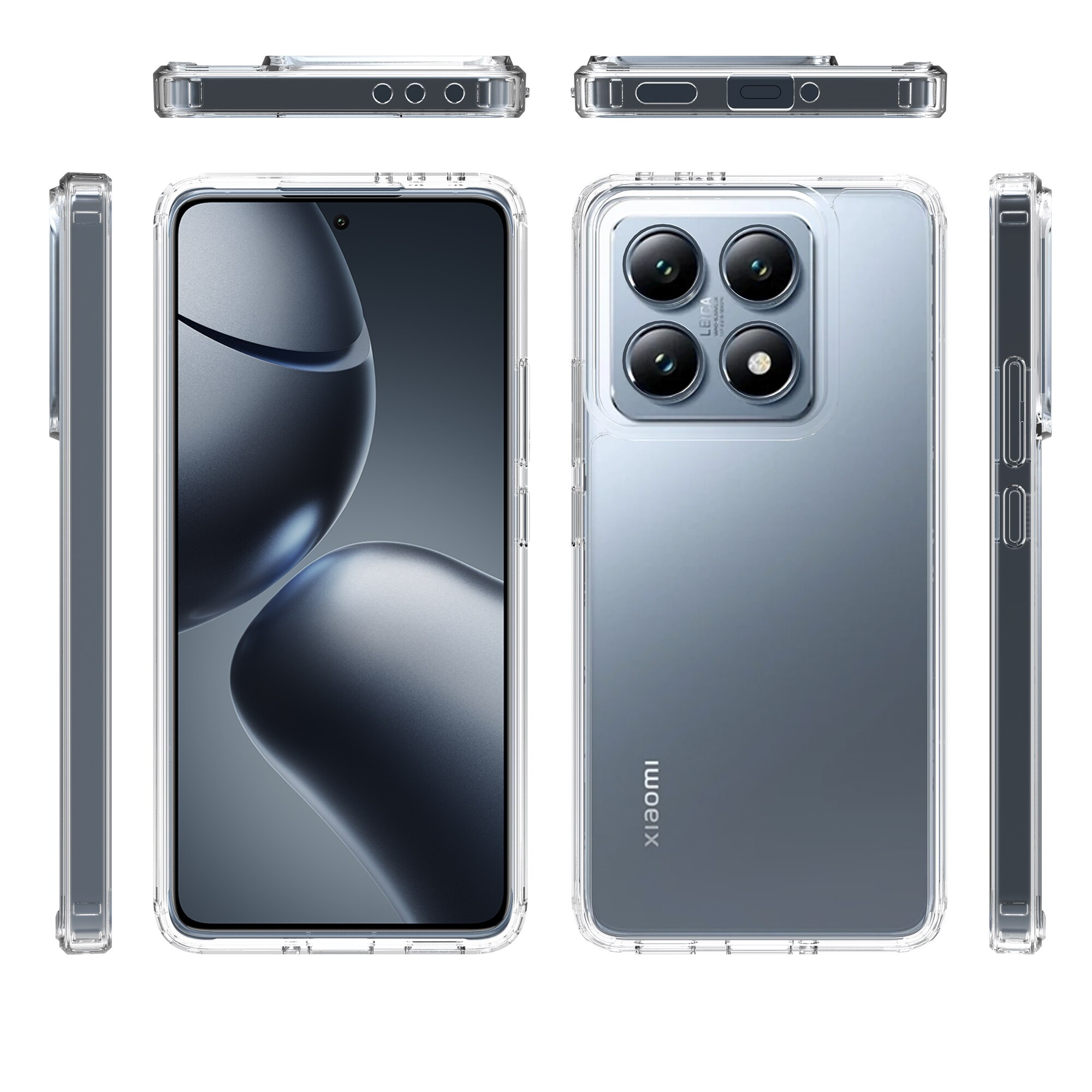 Funda híbrida para Xiaomi 14T Transparente