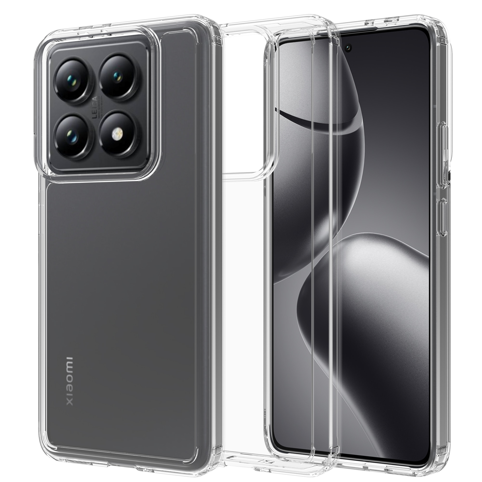 Funda híbrida para Xiaomi 14T Pro Transparente