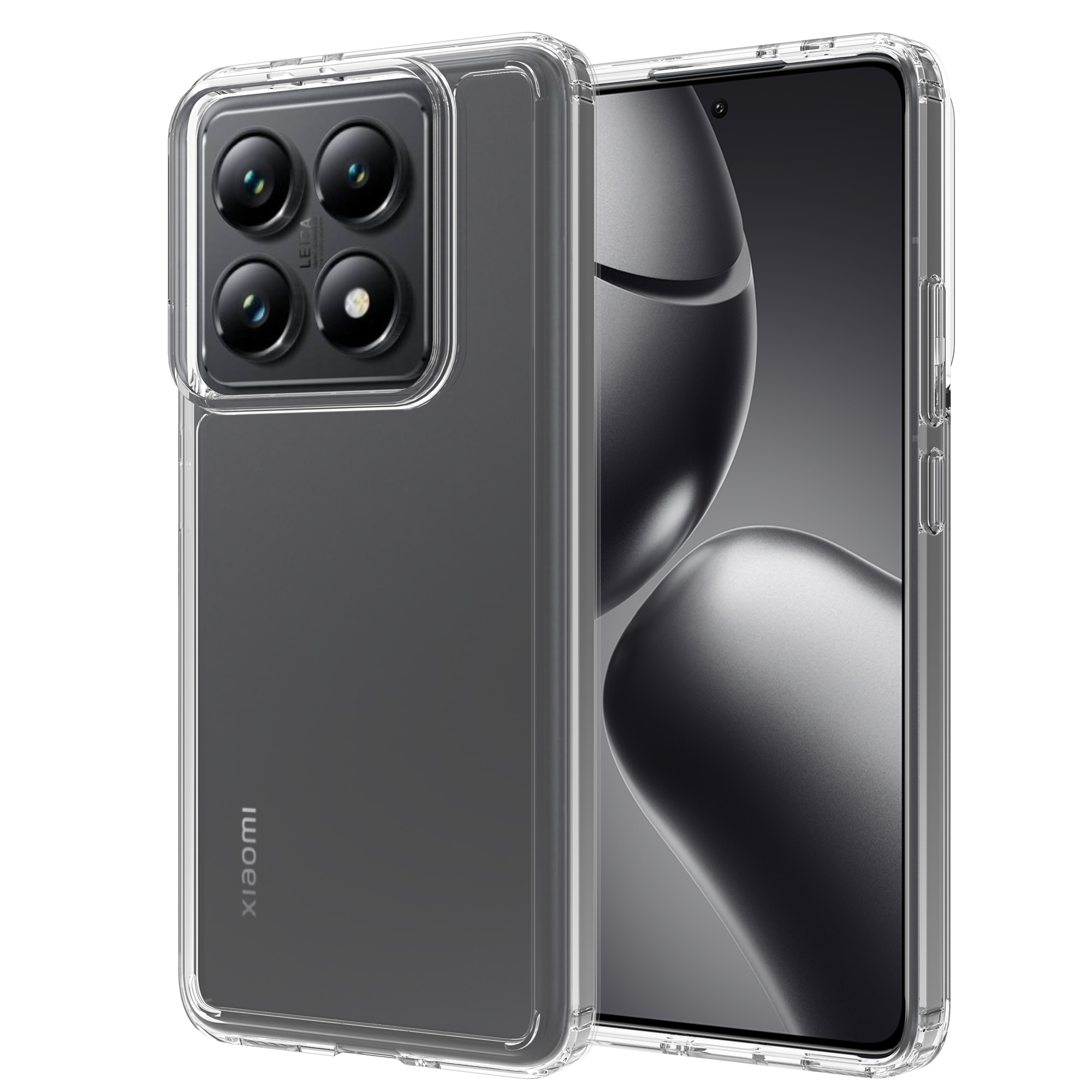 Funda híbrida para Xiaomi 14T Pro Transparente