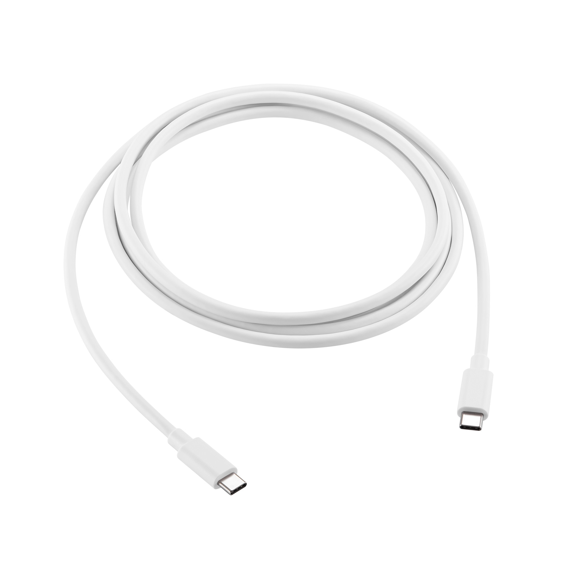 Cable de carga USB-C a USB-C 2 m blanco