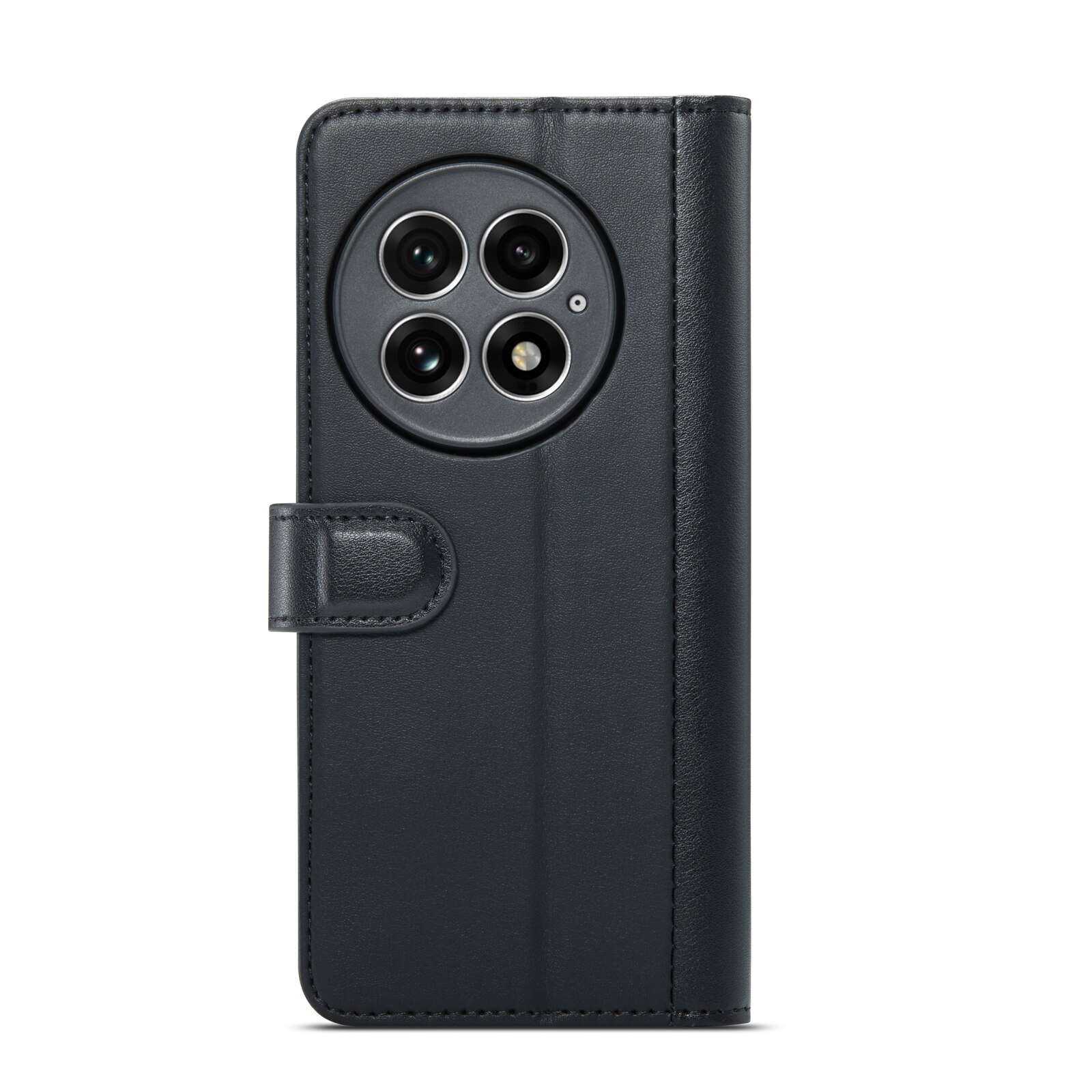 Funda de cuero genuino  OnePlus 13, Negro
