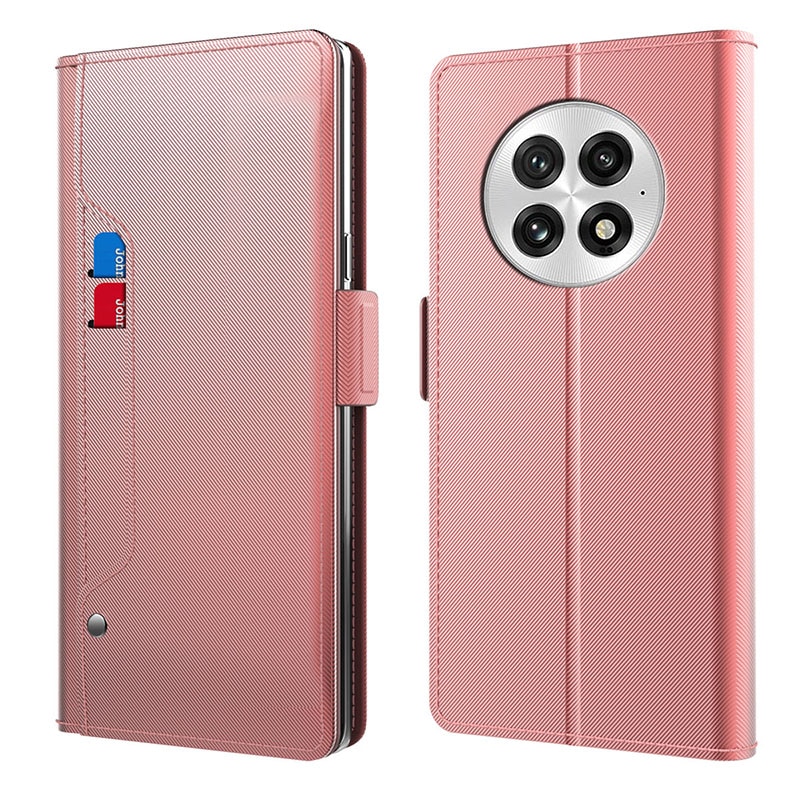 Funda con solapa Espejo  OnePlus 13 oro rosado