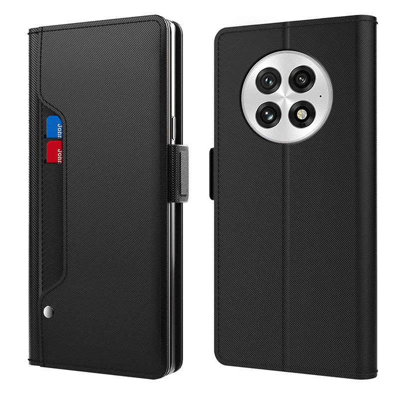 Funda con solapa Espejo  OnePlus 13 negro