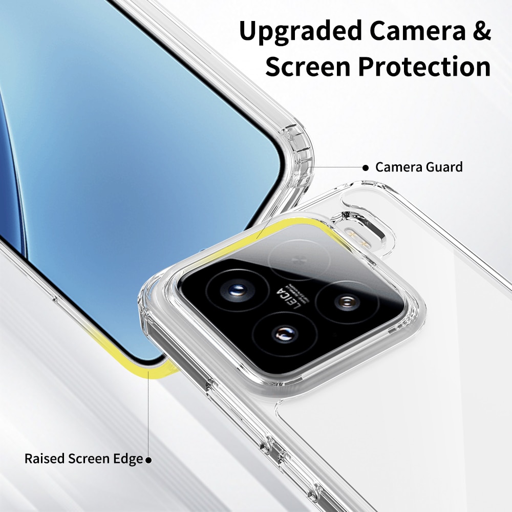 Funda híbrida para Xiaomi 15 transparente