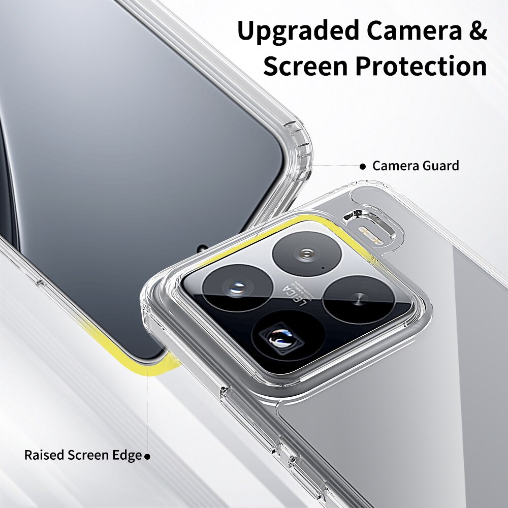 Funda híbrida para Xiaomi 15 Pro transparente