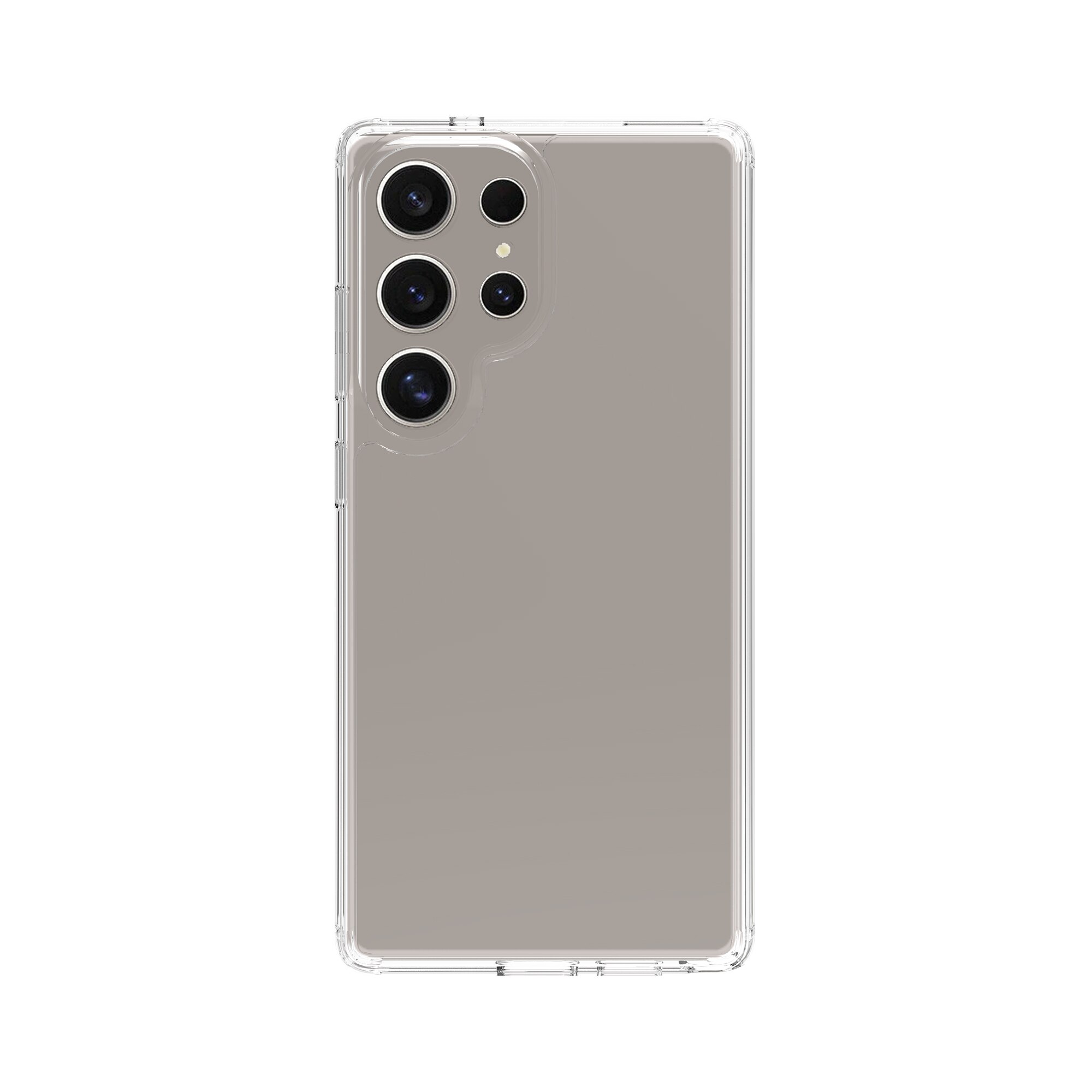Funda híbrida para Samsung Galaxy S25 Ultra Transparente