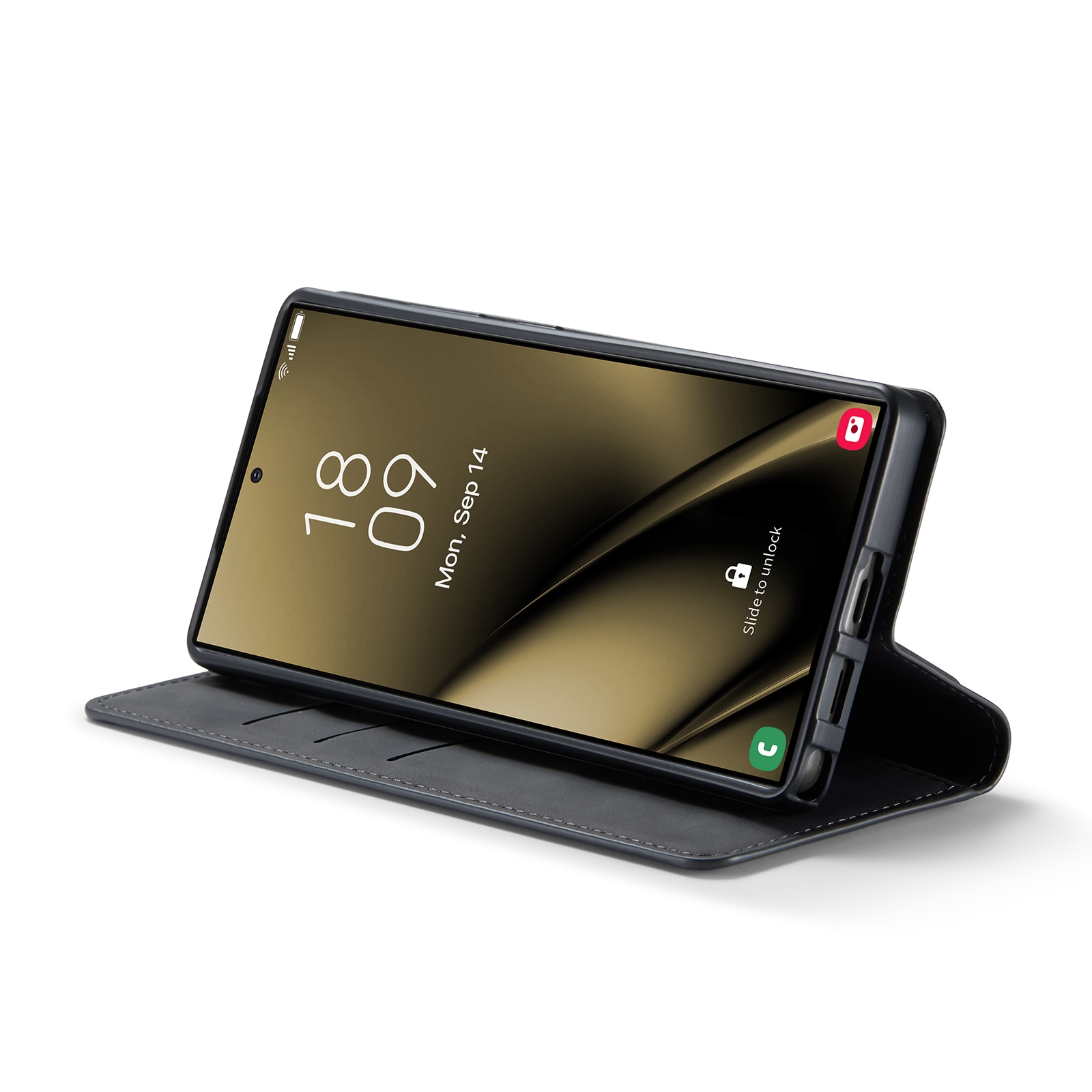 Funda delgada cartera Samsung Galaxy S25 Ultra Negro