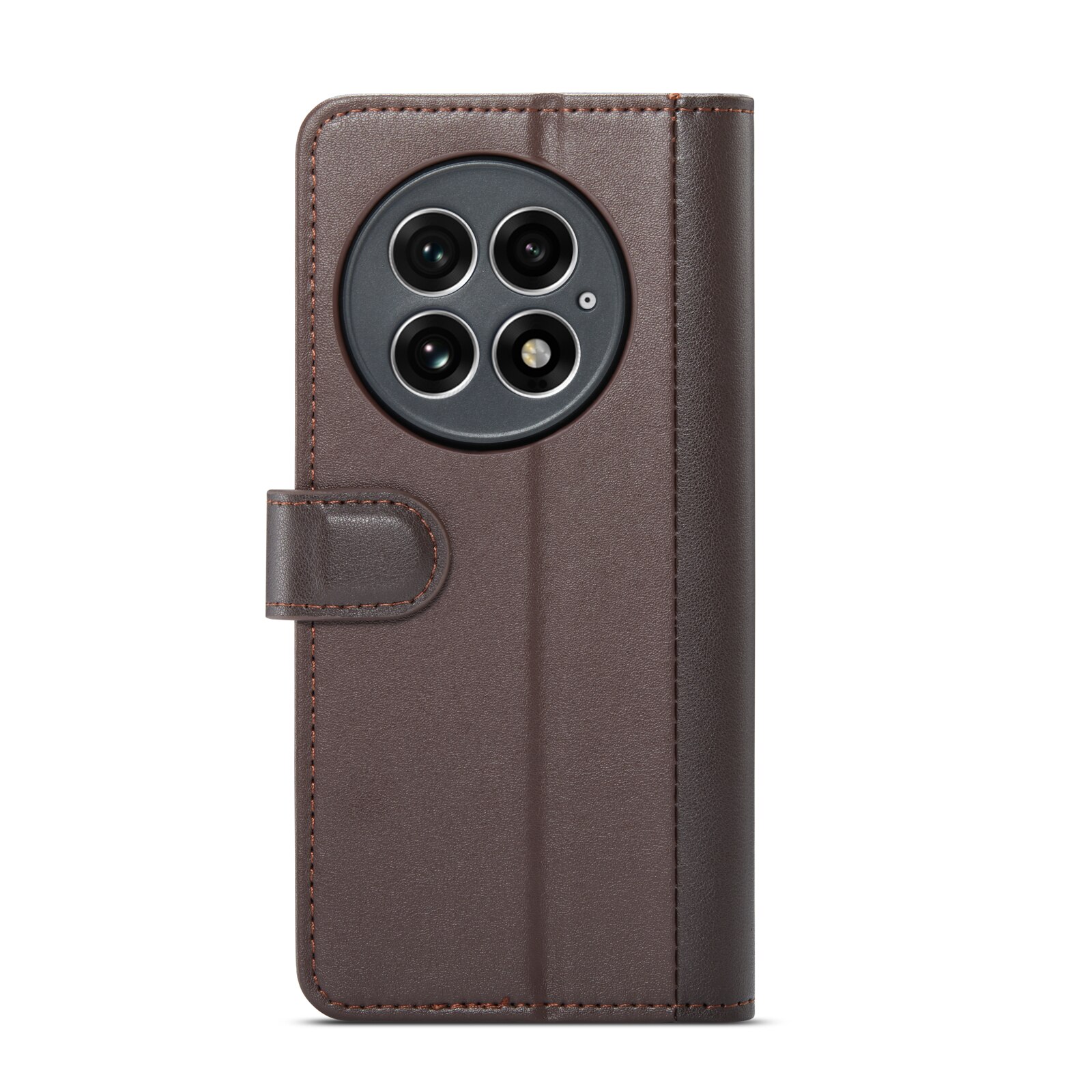 Funda de cuero genuino  OnePlus 13, Marrón