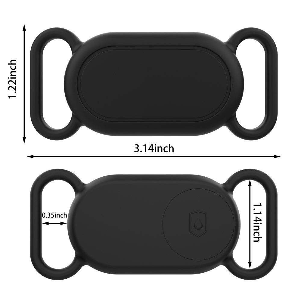 Funda para collar de perro Samsung Galaxy SmartTag 2 negro