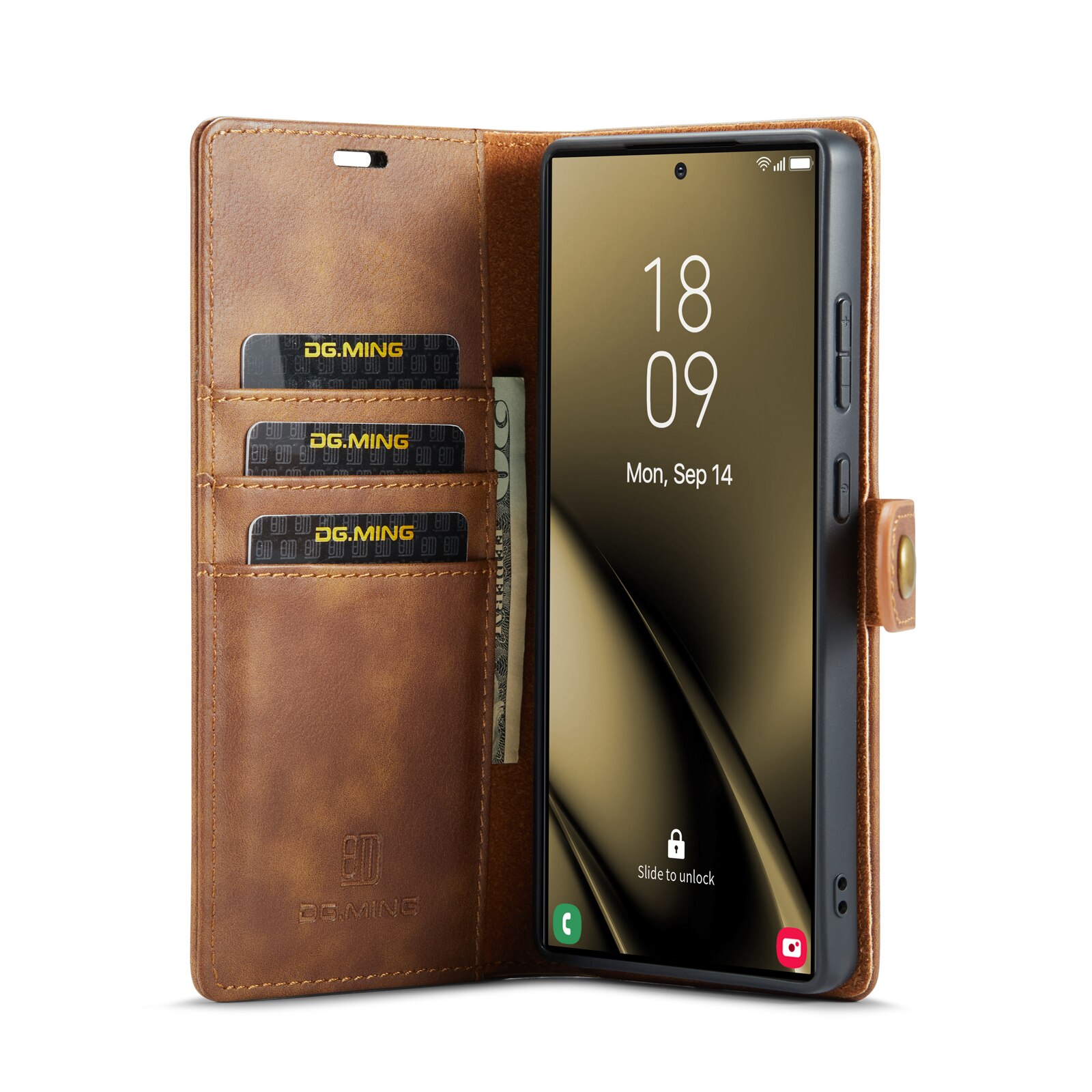 Cartera Magnet Wallet Samsung Galaxy S25 Ultra Cognac