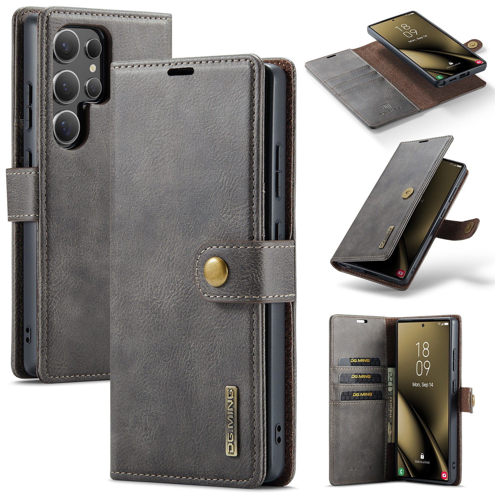 Cartera Magnet Wallet Samsung Galaxy S25 Ultra Brown
