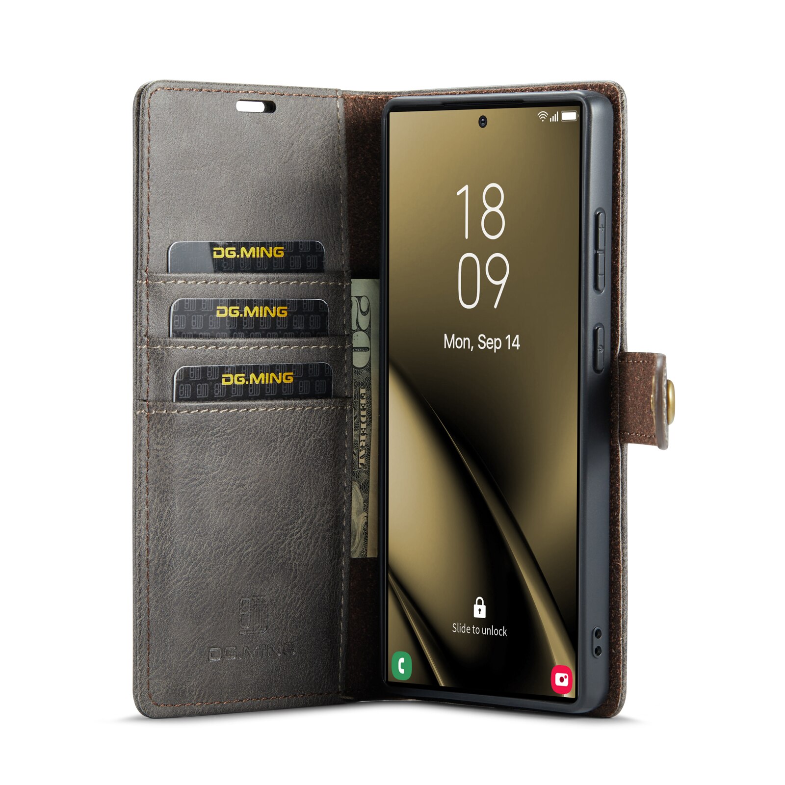 Cartera Magnet Wallet Samsung Galaxy S25 Ultra Brown