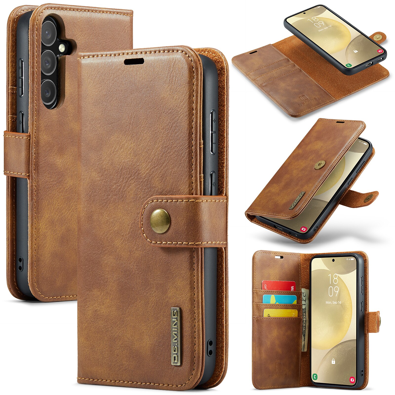 Cartera Magnet Wallet Samsung Galaxy S25 Plus Cognac