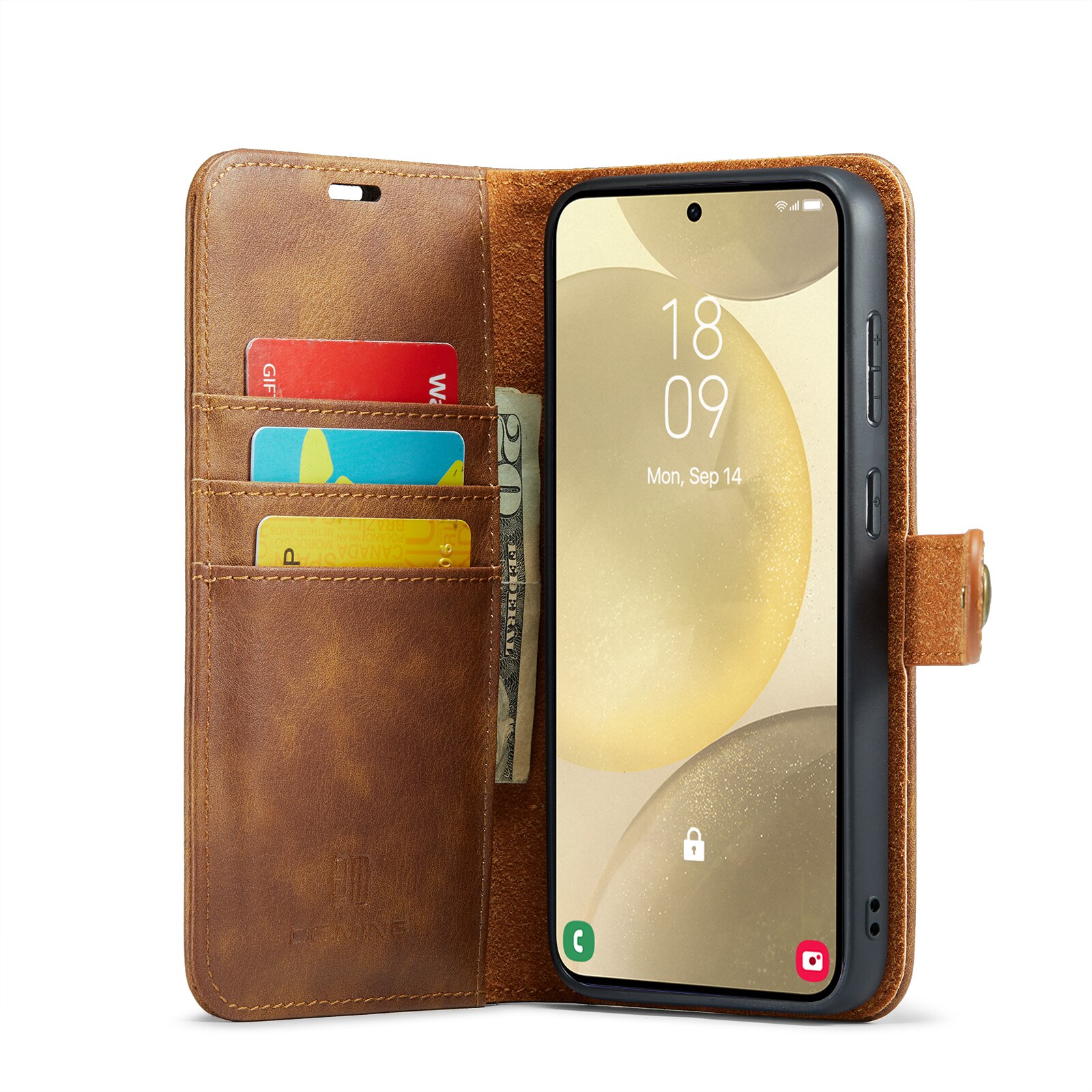 Cartera Magnet Wallet Samsung Galaxy S25 Plus Cognac