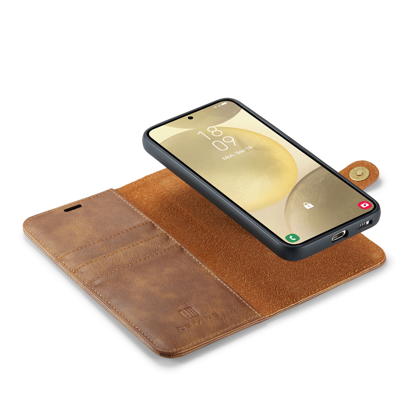 Cartera Magnet Wallet Samsung Galaxy S25 Plus Cognac
