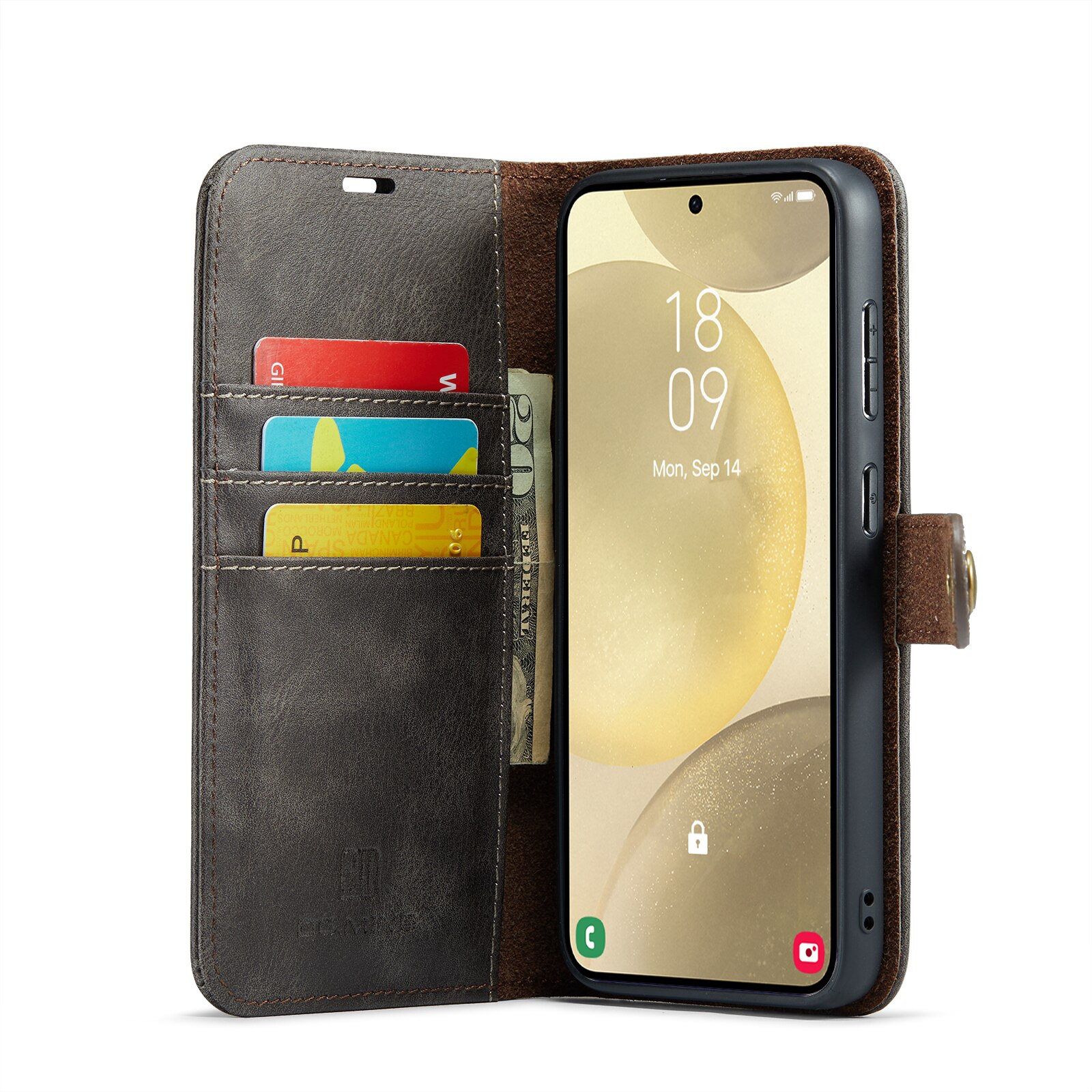 Cartera Magnet Wallet Samsung Galaxy S25 Plus Brown