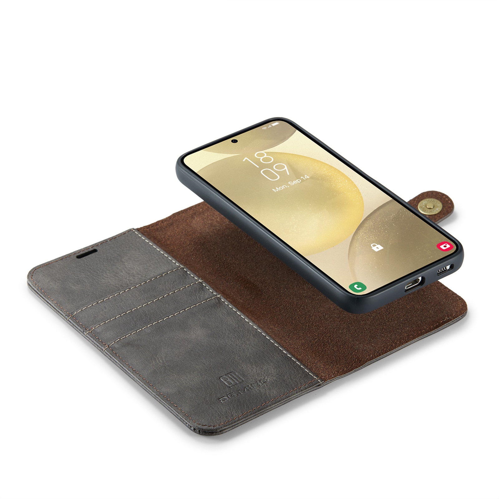 Cartera Magnet Wallet Samsung Galaxy S25 Plus Brown