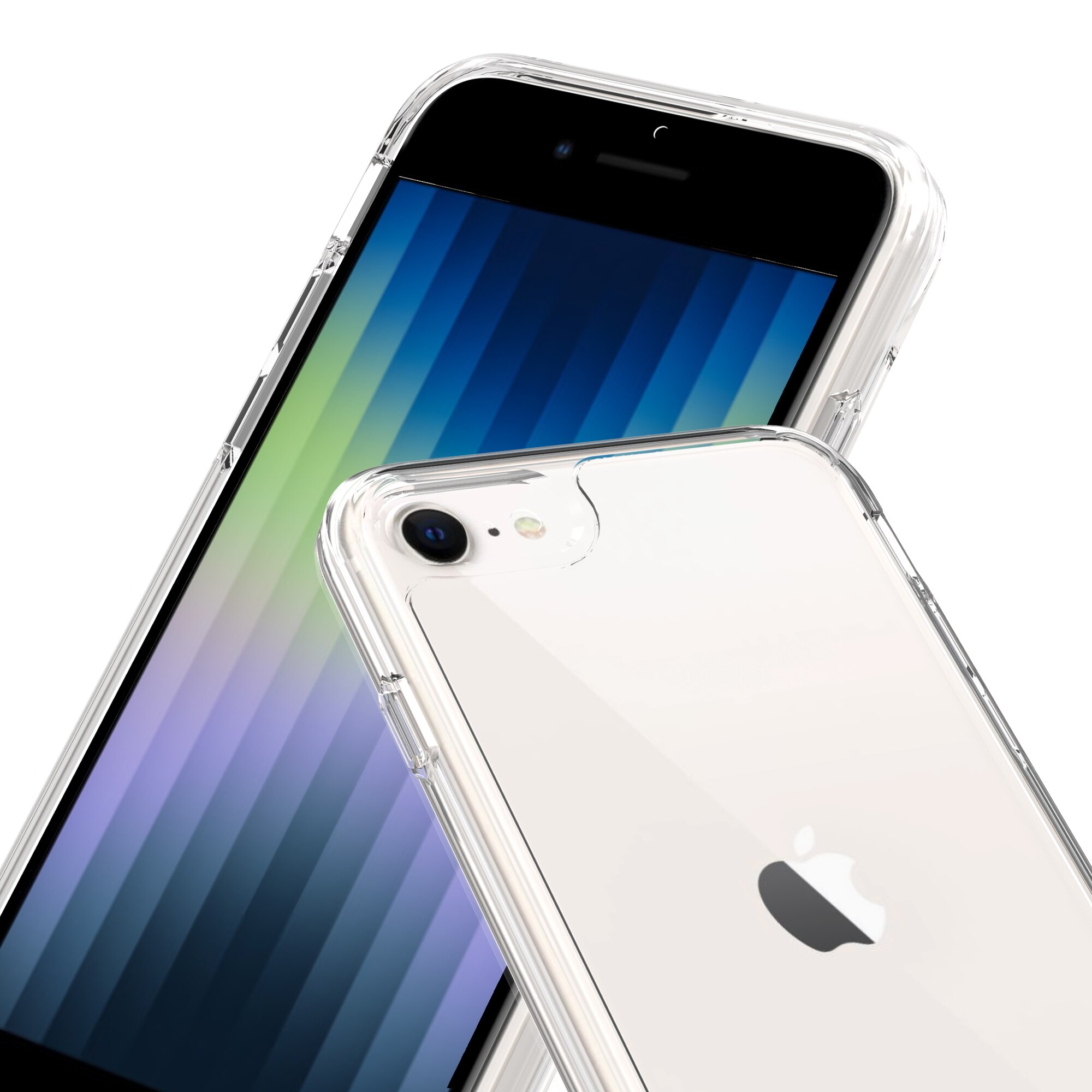 Funda híbrida para iPhone 8 Transparente