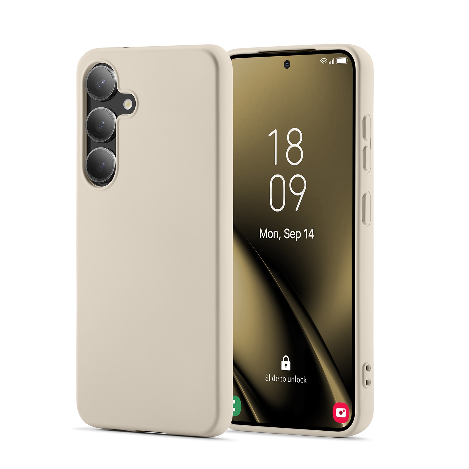 Funda TPU Samsung Galaxy S25 Beige