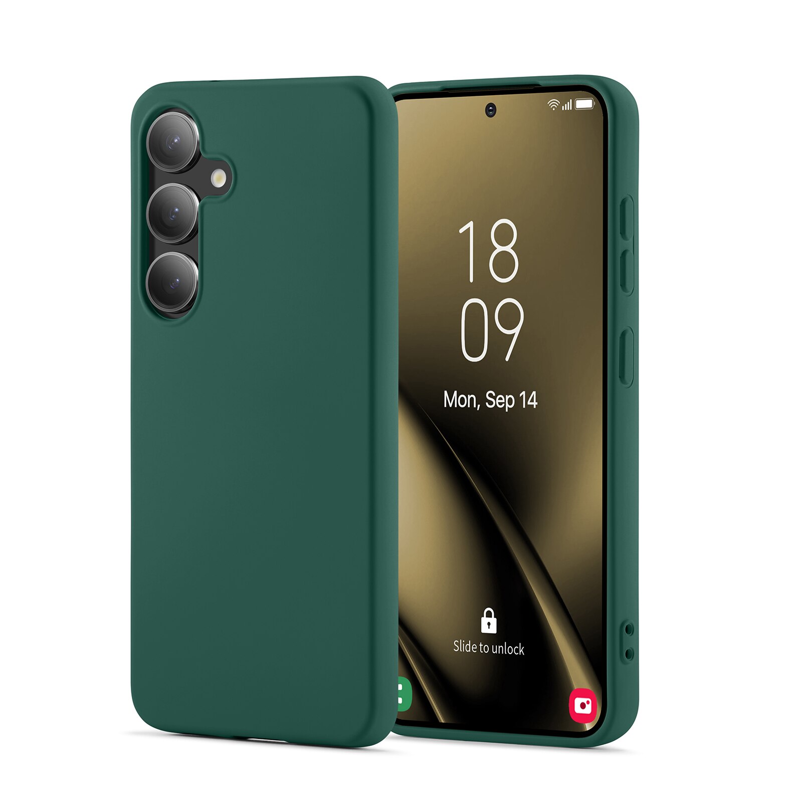 Funda TPU Samsung Galaxy S25 Verde oscuro