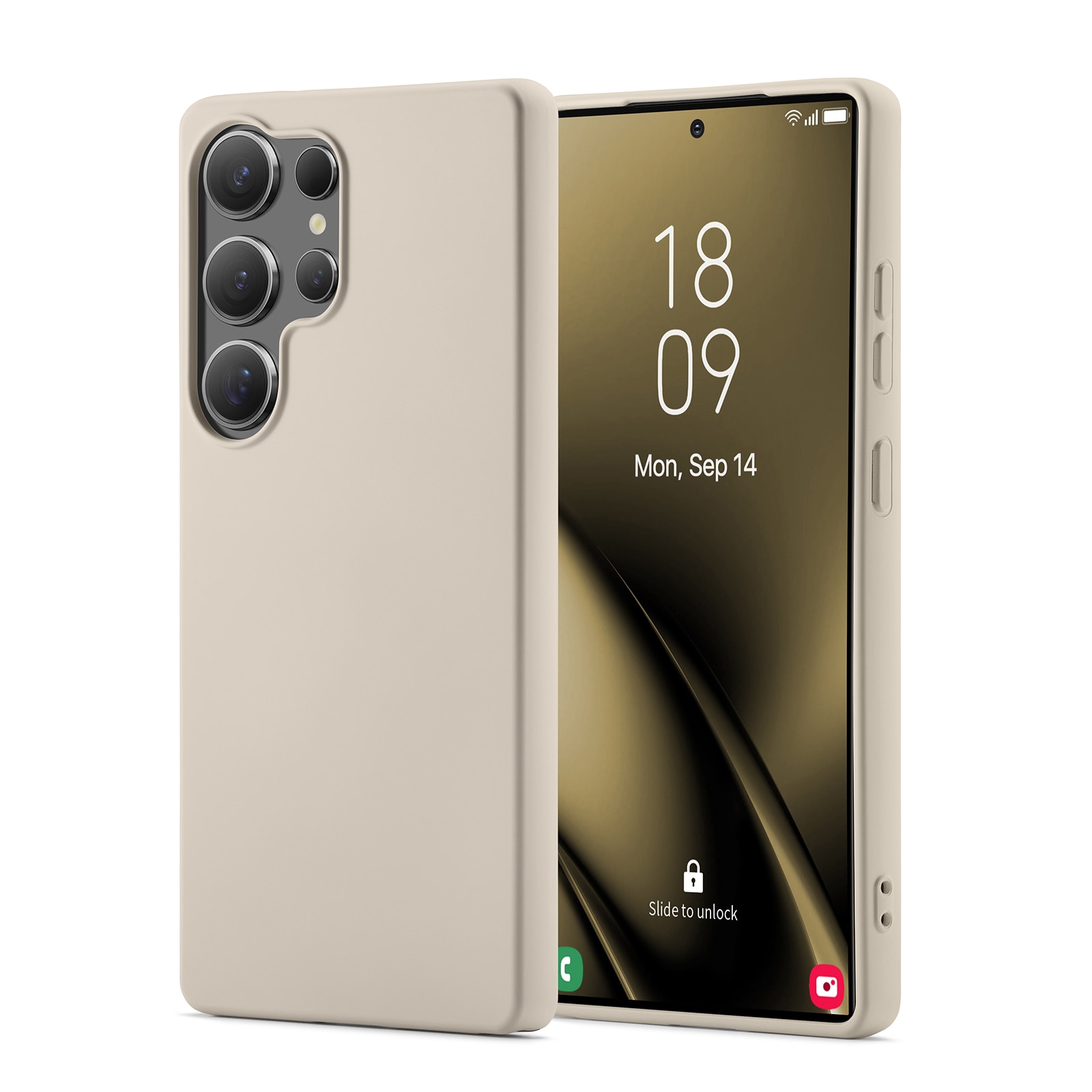 Funda TPU Samsung Galaxy S25 Ultra Beige