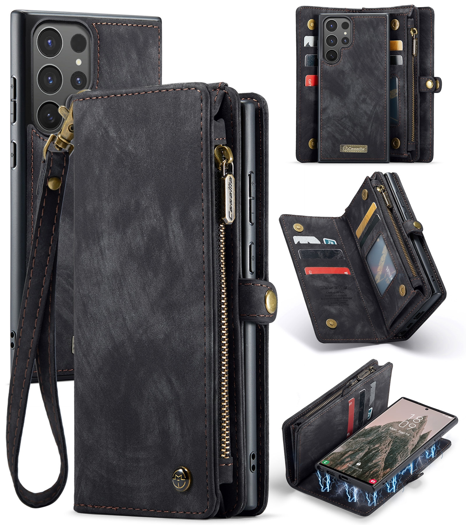 Cartera Multi-Slot Samsung Galaxy S25 Ultra Gris