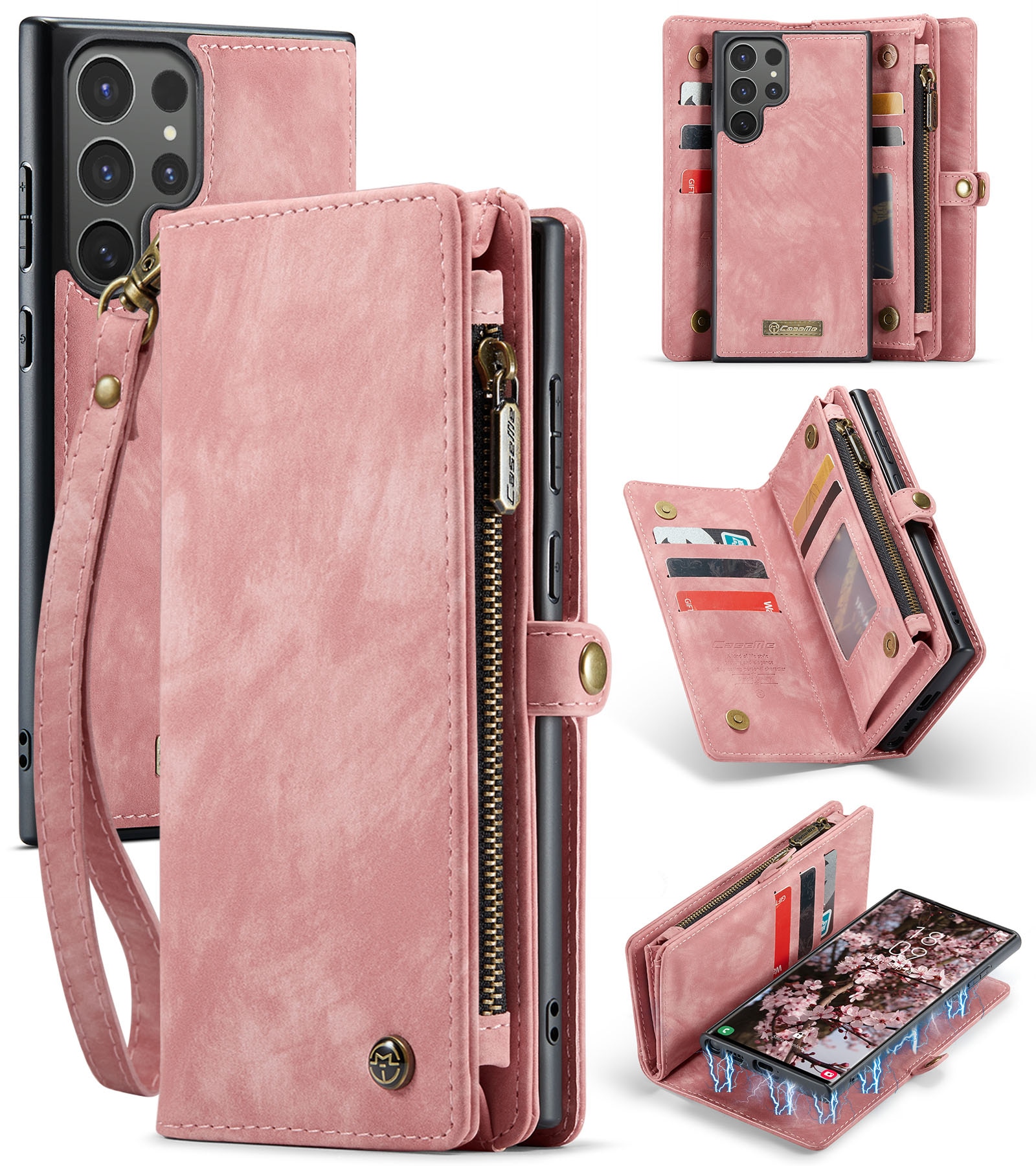 Cartera Multi-Slot Samsung Galaxy S25 Ultra Rosa