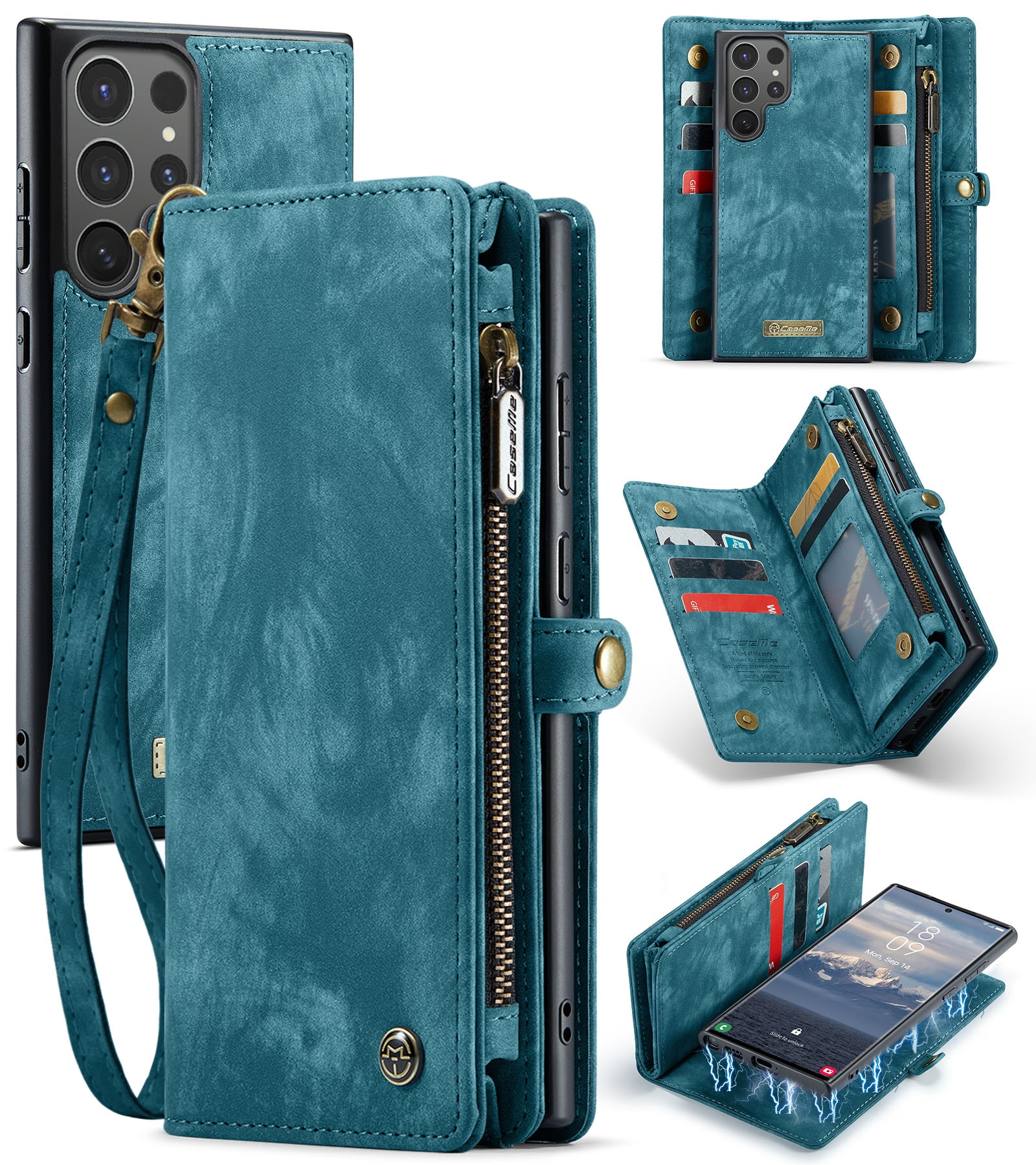 Cartera Multi-Slot Samsung Galaxy S25 Ultra Azul