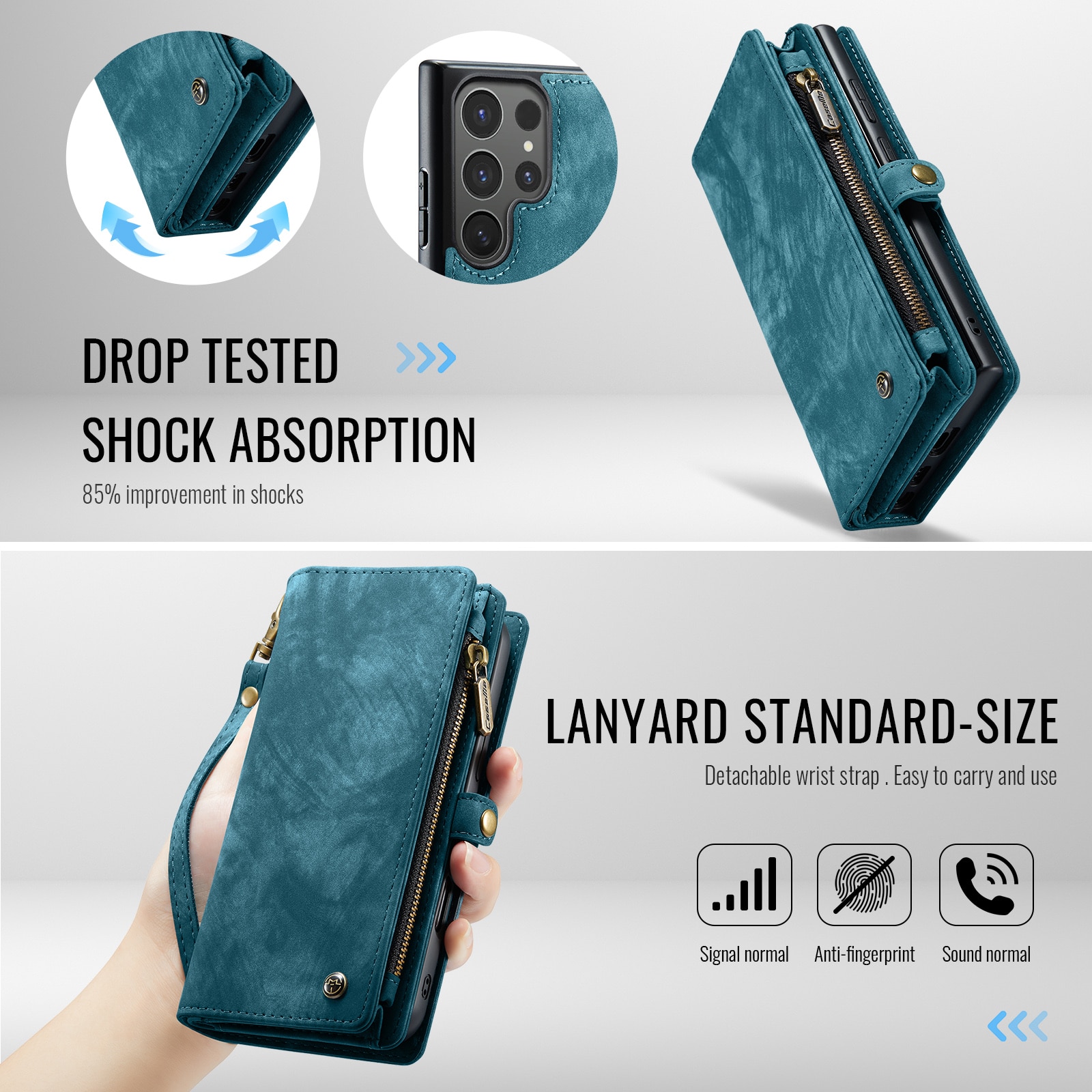 Cartera Multi-Slot Samsung Galaxy S25 Ultra Azul