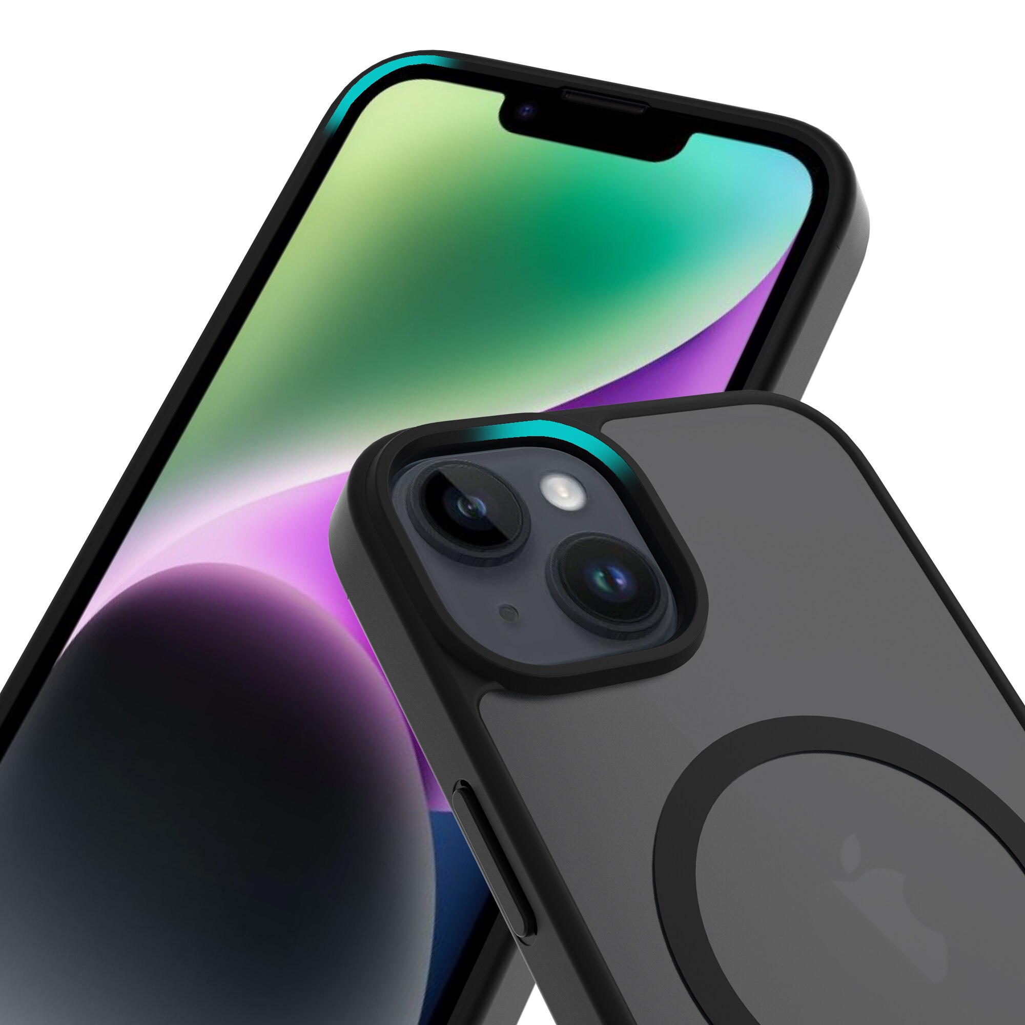 Funda Magnetic Hybrid iPhone 13 Frosted Black
