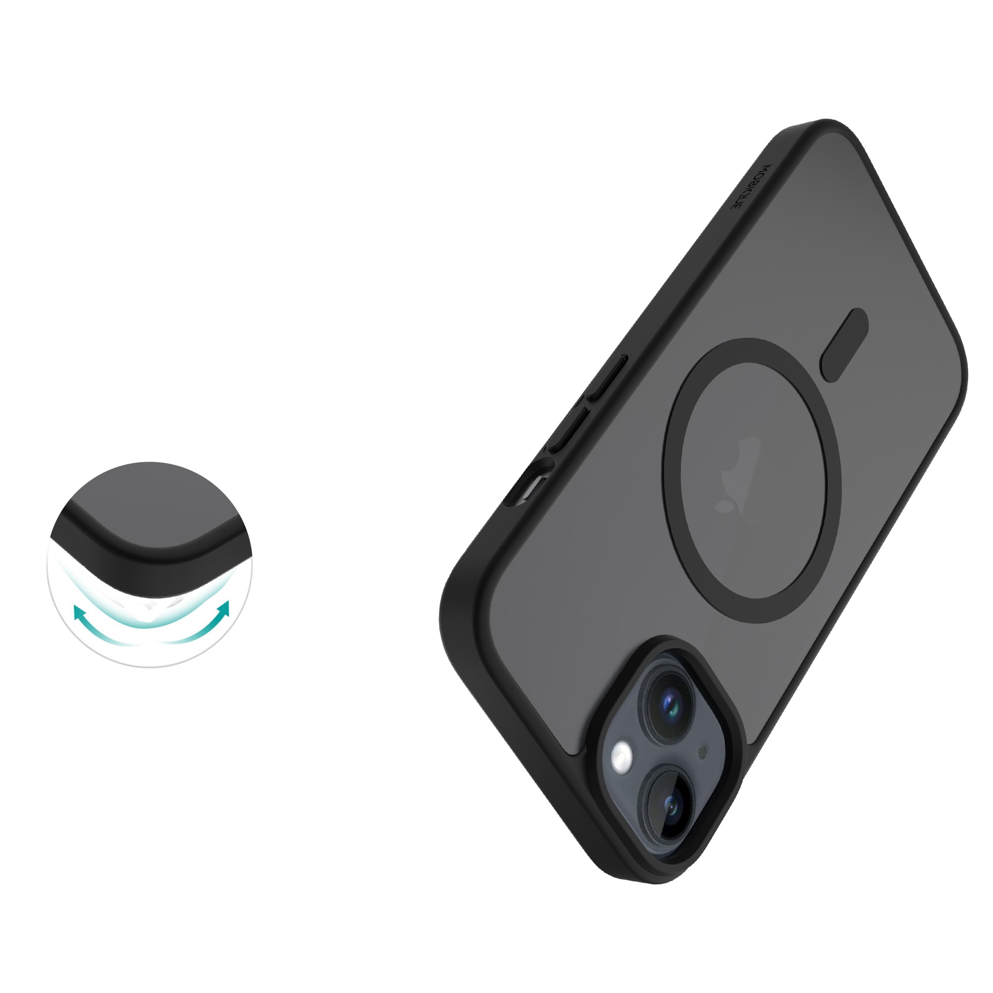 Funda Magnetic Hybrid iPhone 13 Frosted Black