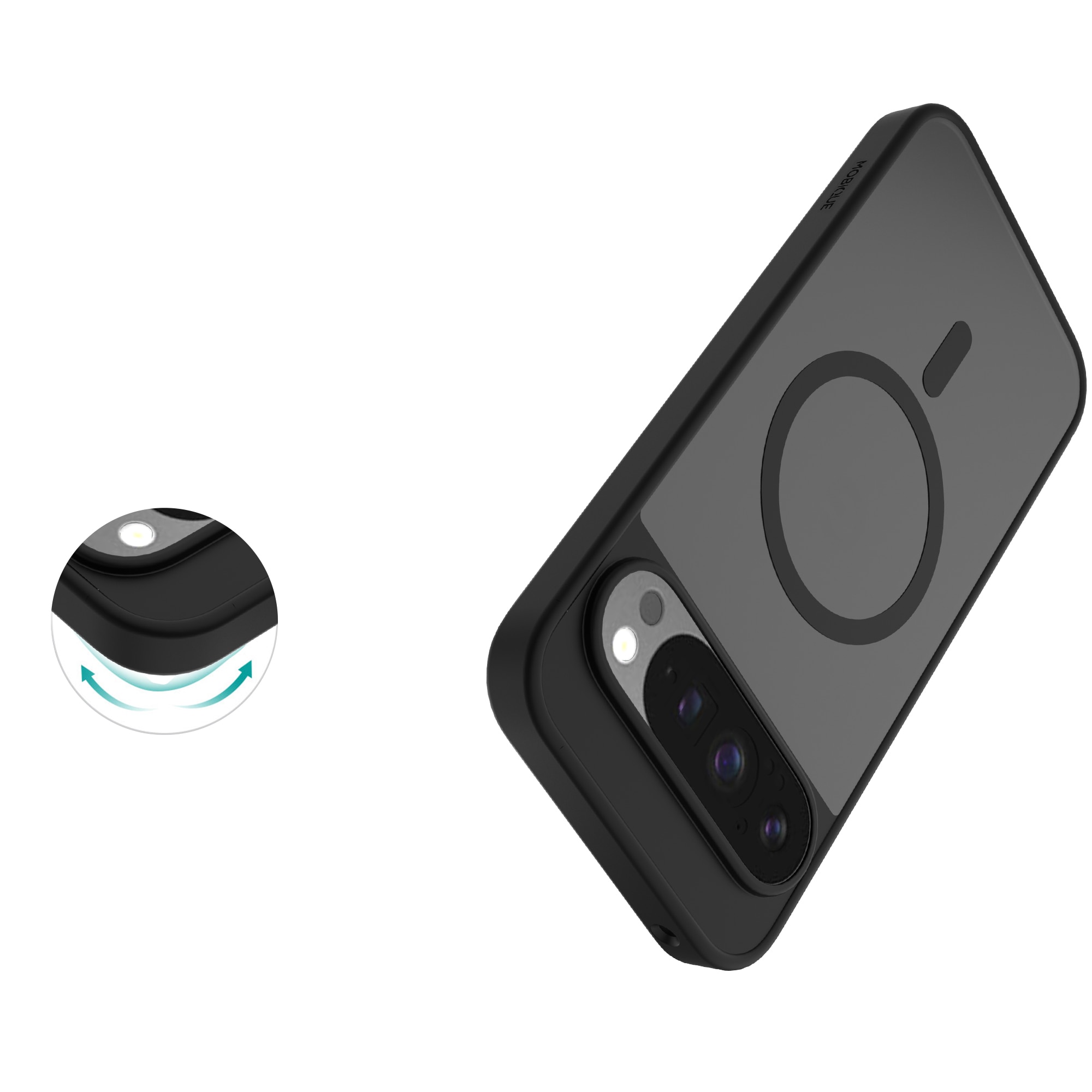 Funda Magnetic Hybrid Google Pixel 9 Pro XL Frosted Black