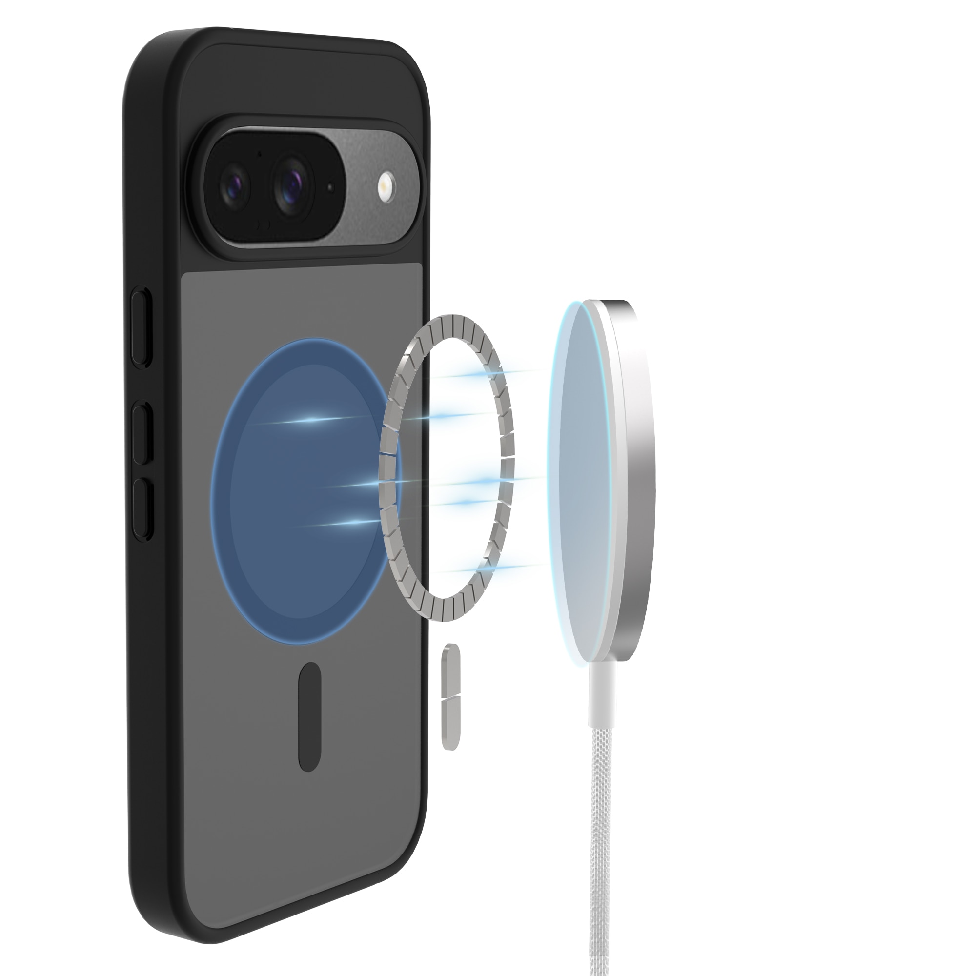 Funda Magnetic Hybrid Google Pixel 10 Pro Frosted Black