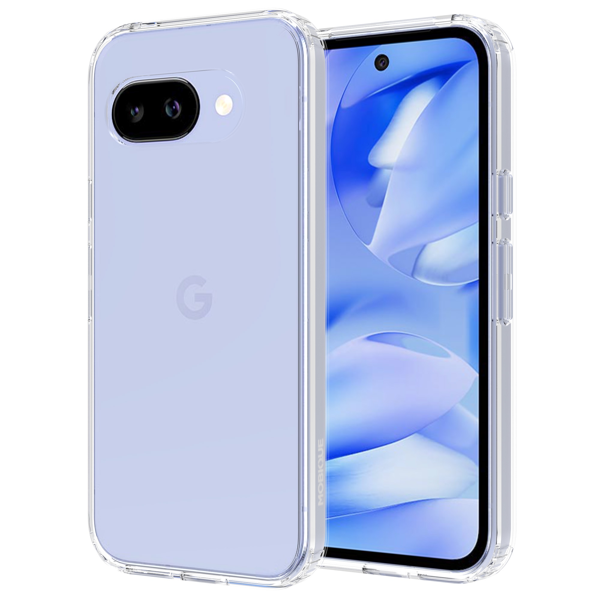 Funda híbrida para Google Pixel 9a Transparente