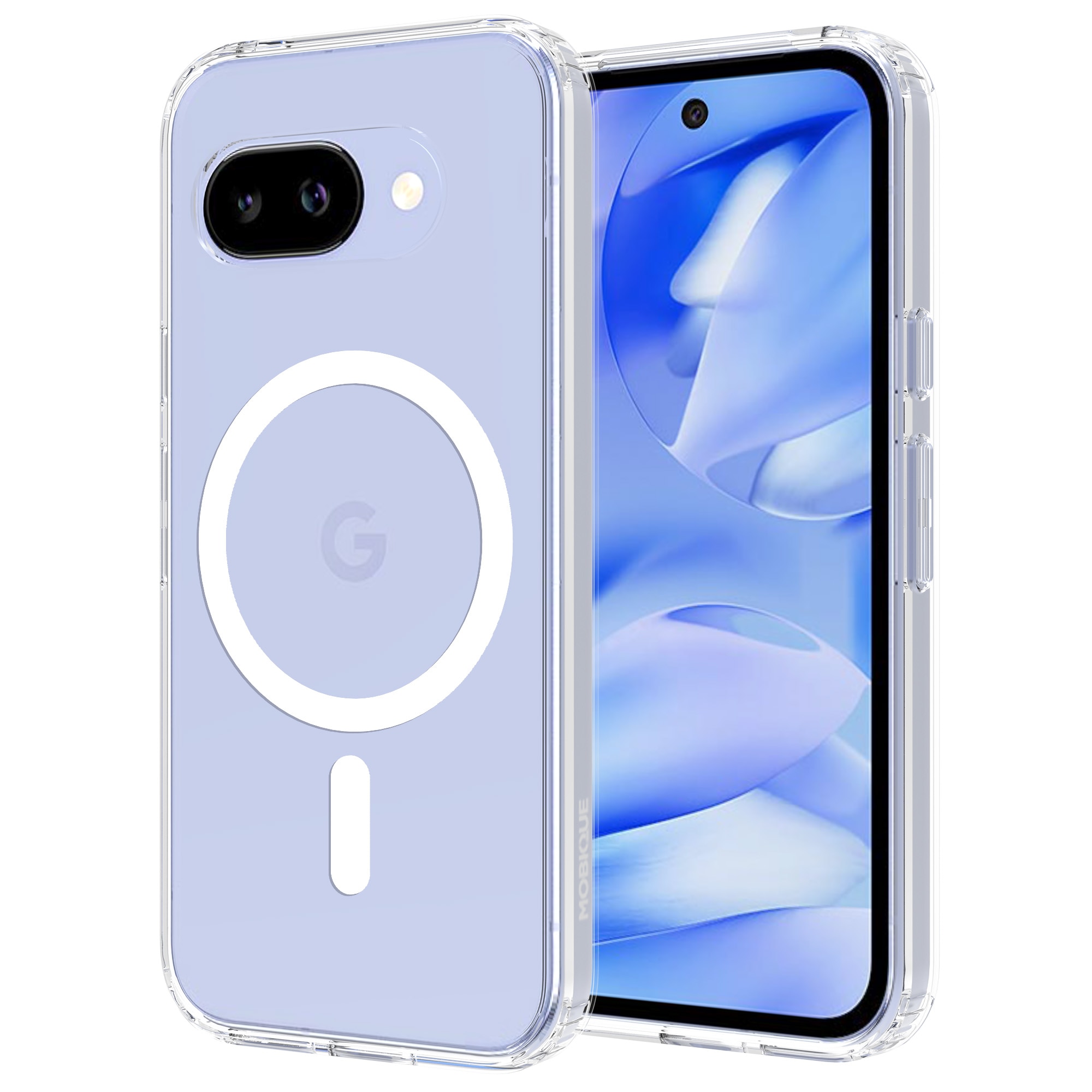 Funda híbrida MagSafe Google Pixel 9a transparente