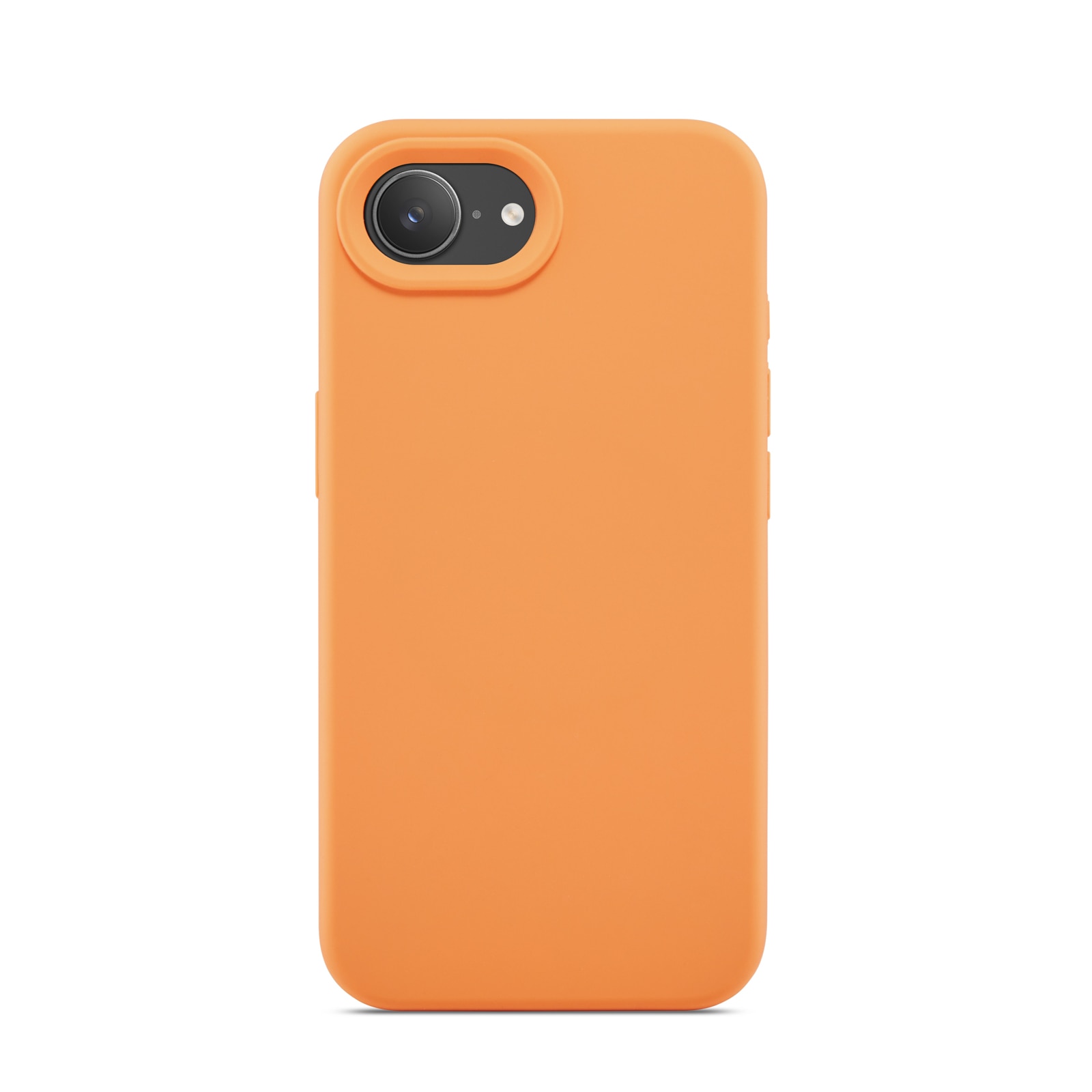 Funda de silicona Magnetic iPhone 16e Solar Orange
