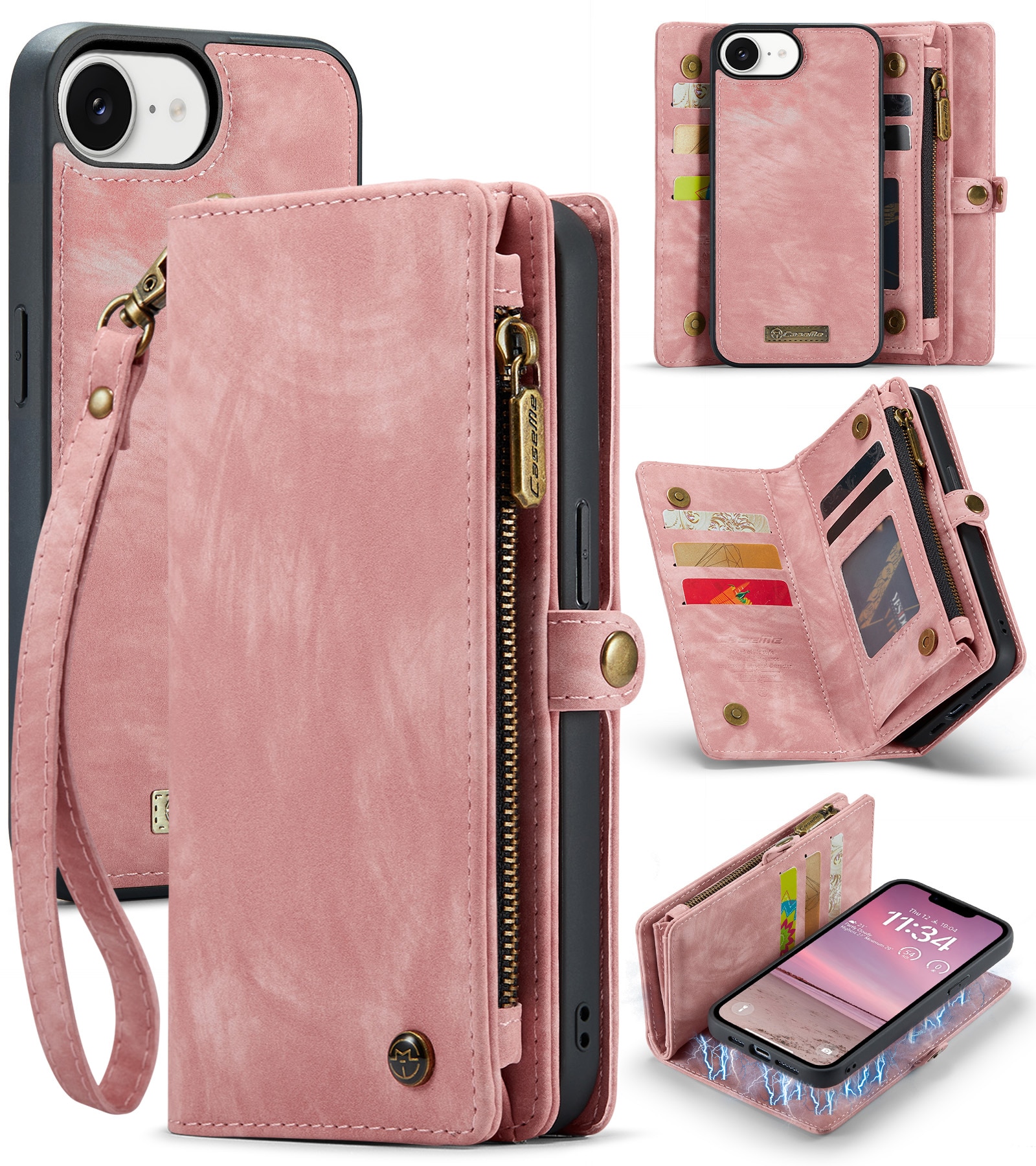 Cartera Multi-Slot iPhone 16e Rosa