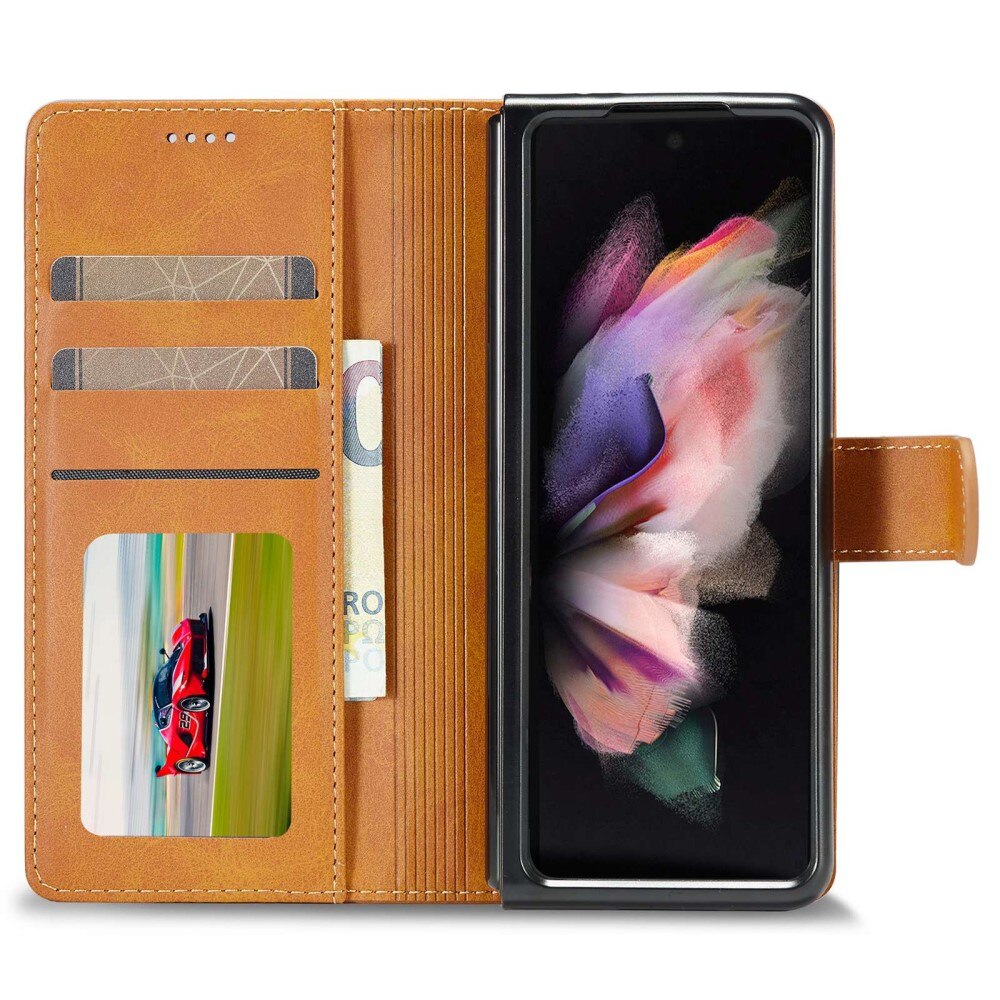 Cartera Samsung Galaxy Z Fold 4 Coñac