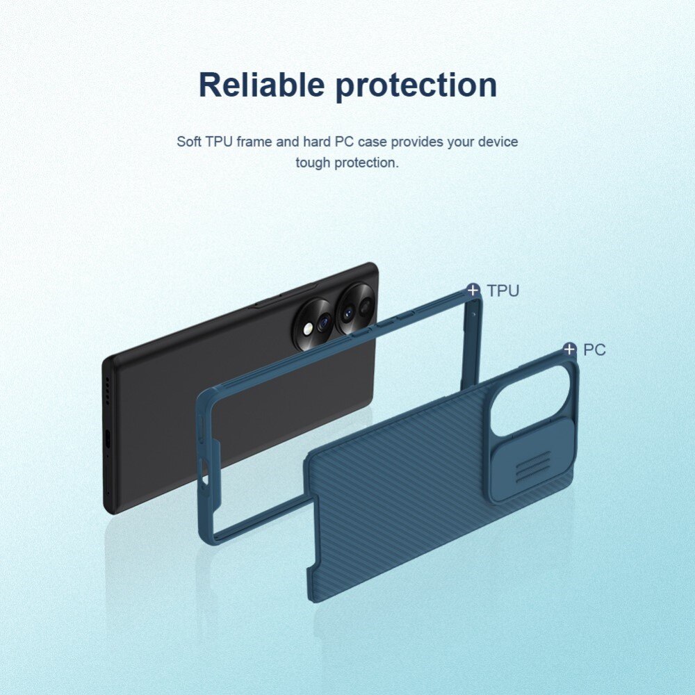 Funda CamShield  Honor 70 Negro